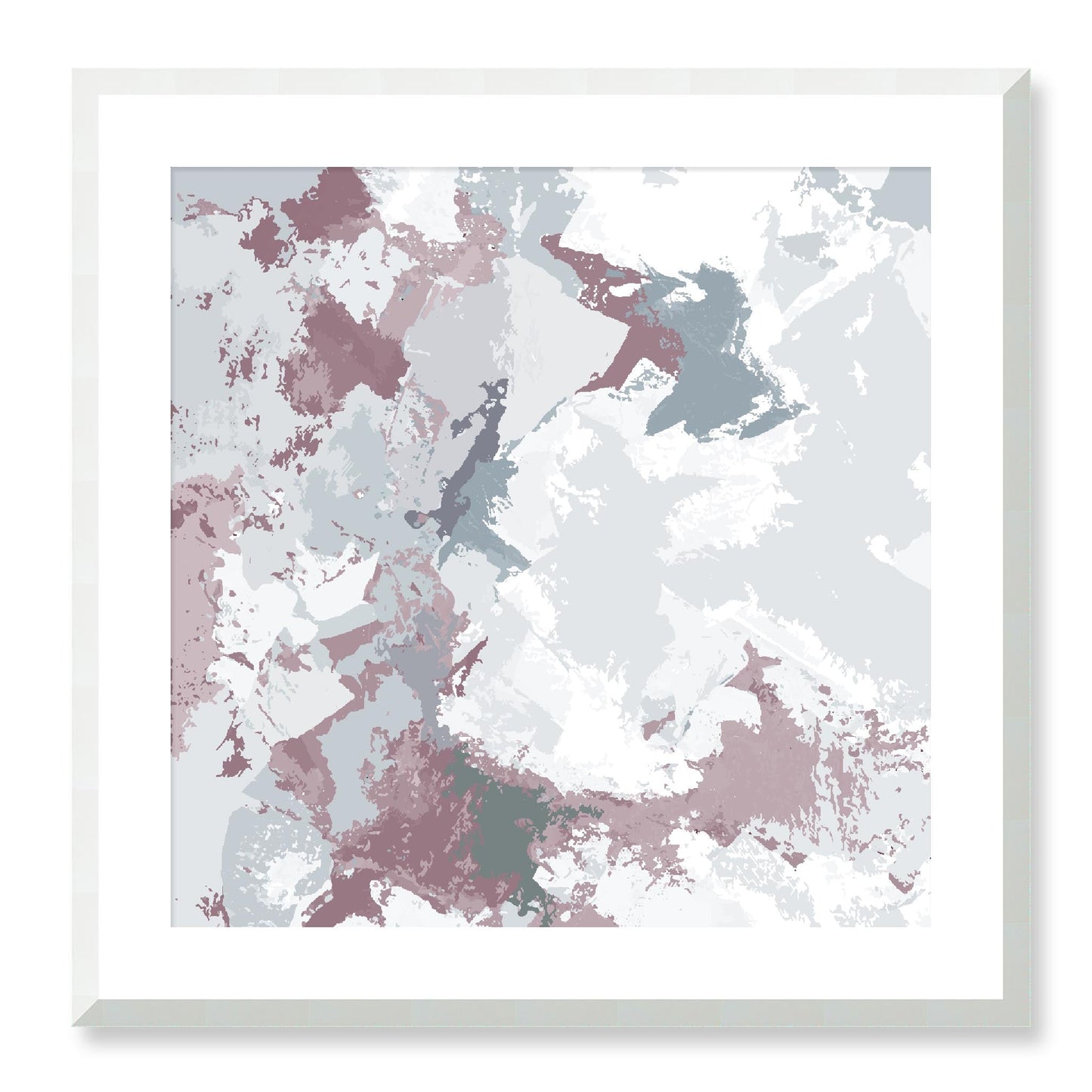 Framed Graphic Art Print, White Mat - 8x8 12x12 16x16 20x20 24x24 28x28 inches | FPS-1210-7691, Prints, Graphic art, White Frame, 61 x 61 cm ,24 x 24 inches