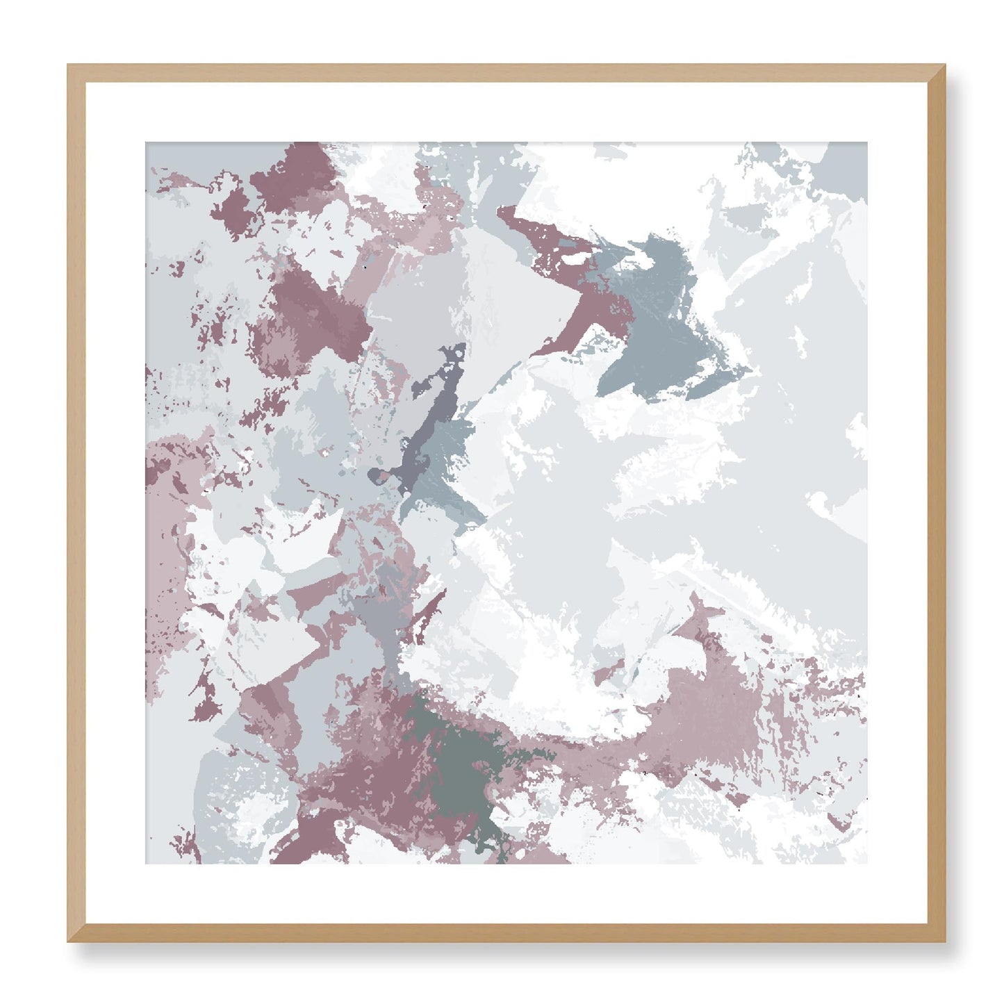 Framed Graphic Art Print, White Mat - 8x8 12x12 16x16 20x20 24x24 28x28 inches | FPS-1210-7691, Prints, Graphic art, Natural Frame, 71 x 71 cm ,28 x 28 inches