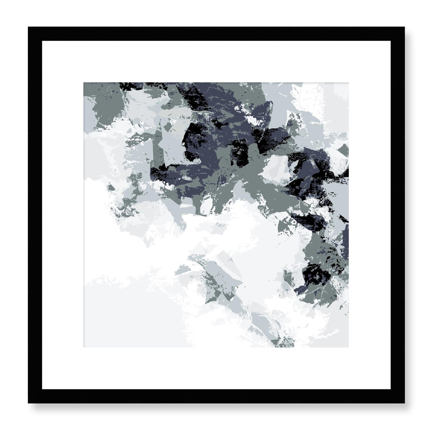 Framed Graphic Art Print, White Mat - 8x8 12x12 16x16 20x20 24x24 28x28 inches | FPS-1210-7693, Prints, Graphic art, Black Frame, 41 x 41 cm ,16 x 16 inches