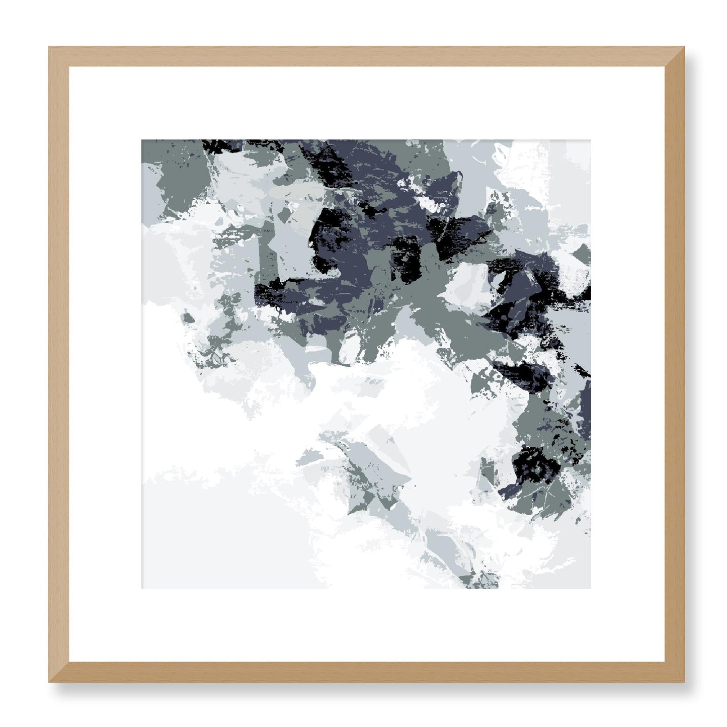 Framed Graphic Art Print, White Mat - 8x8 12x12 16x16 20x20 24x24 28x28 inches | FPS-1210-7693, Prints, Graphic art, Natural Frame, 41 x 41 cm ,16 x 16 inches