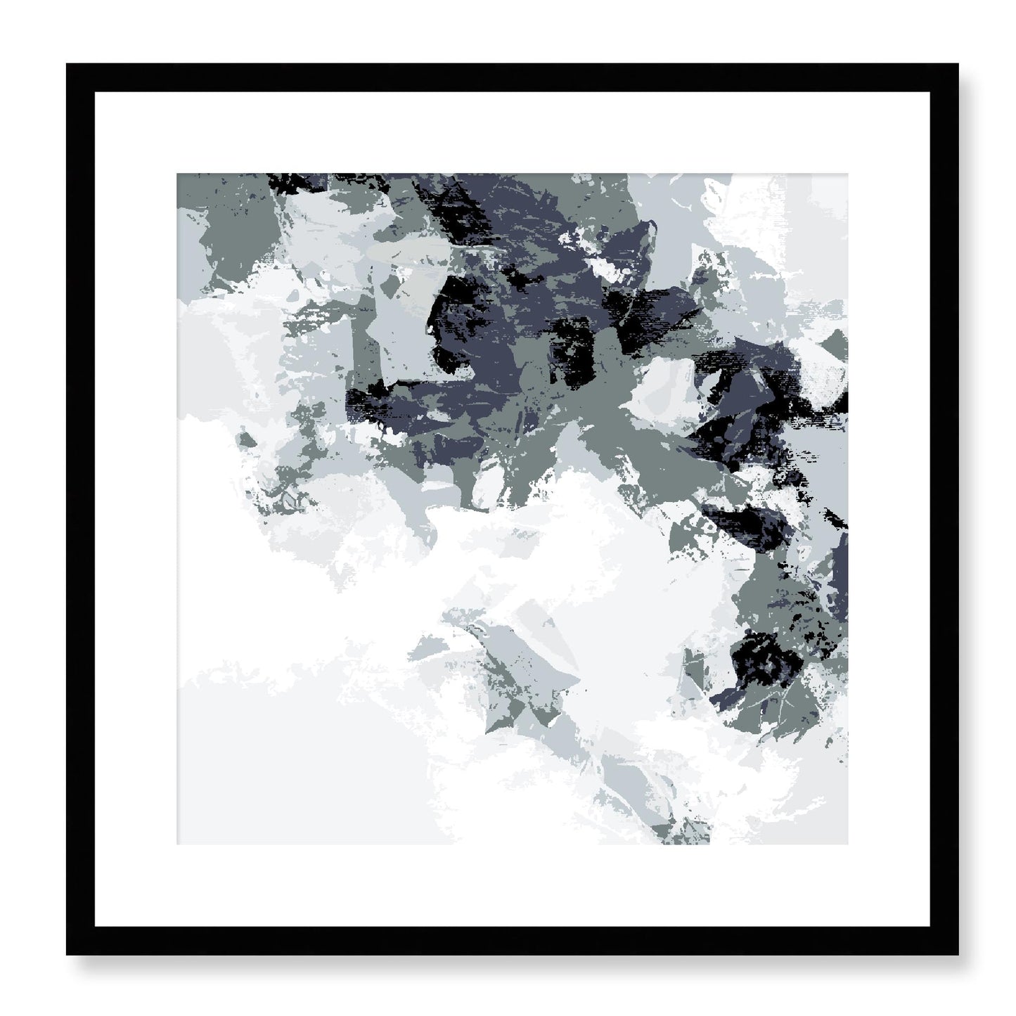 Framed Graphic Art Print, White Mat - 8x8 12x12 16x16 20x20 24x24 28x28 inches | FPS-1210-7693, Prints, Graphic art, Black Frame, 51 x 51 cm ,20 x 20 inches