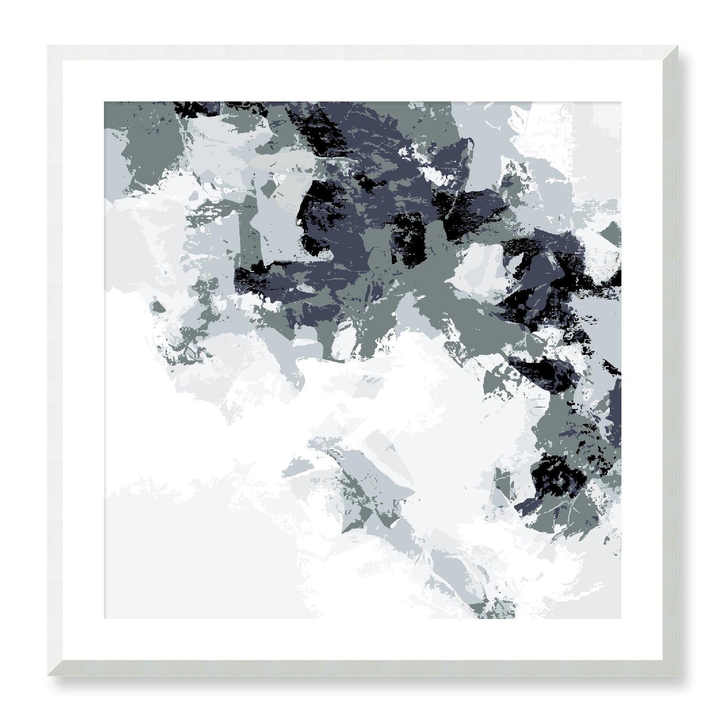 Framed Graphic Art Print, White Mat - 8x8 12x12 16x16 20x20 24x24 28x28 inches | FPS-1210-7693, Prints, Graphic art, White Frame, 71 x 71 cm ,28 x 28 inches