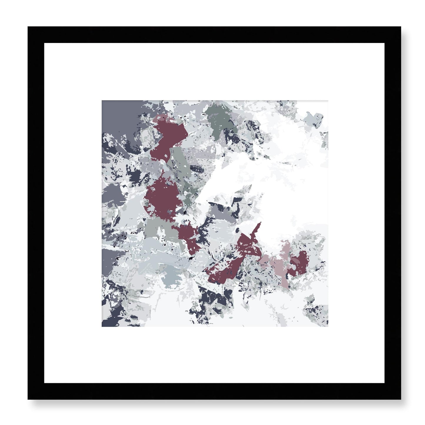 Framed Graphic Art Print, White Mat - 8x8 12x12 16x16 20x20 24x24 28x28 inches | FPS-1210-7695, Prints, Graphic art, Black Frame, 30 x 30 cm ,12 x 12 inches