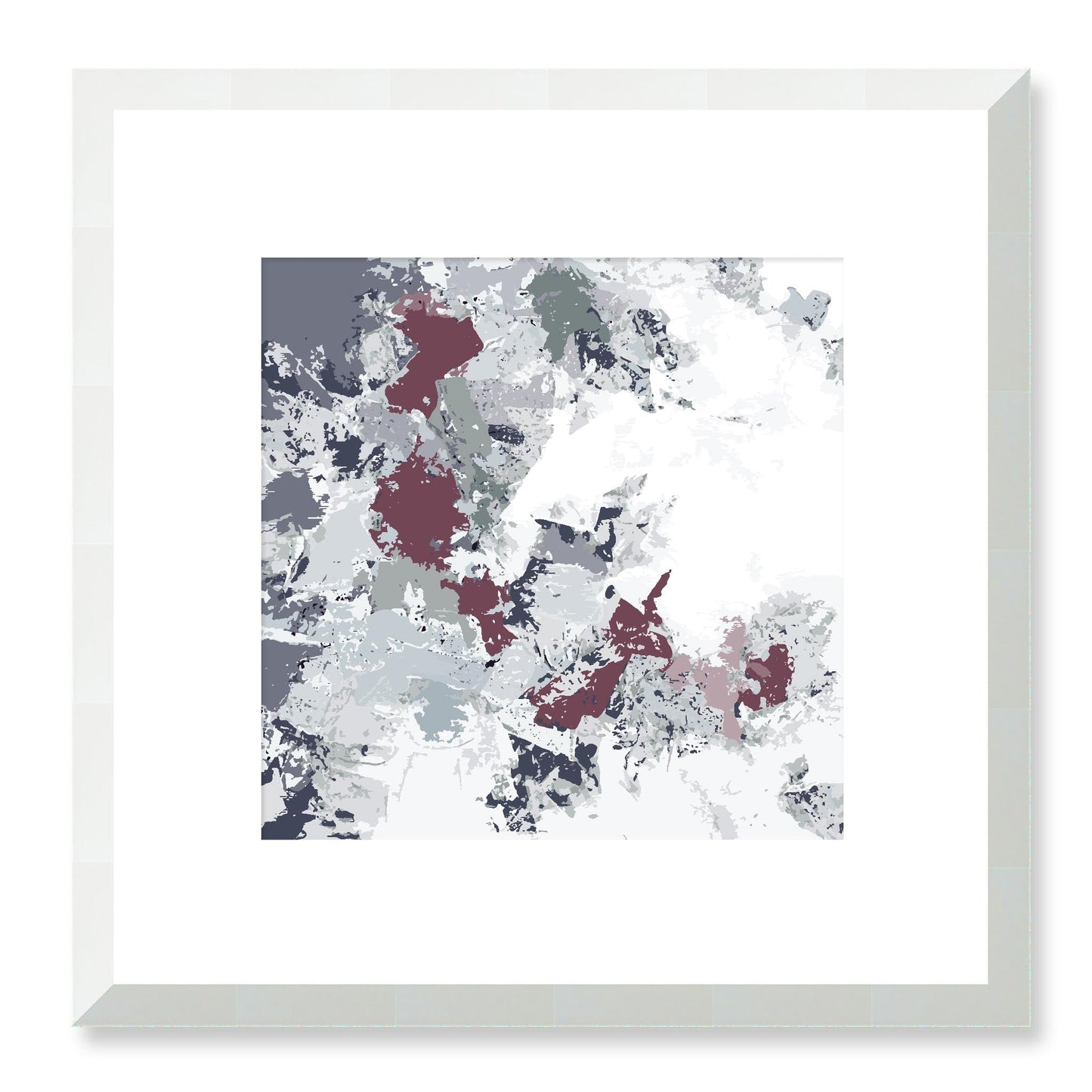 Framed Graphic Art Print, White Mat - 8x8 12x12 16x16 20x20 24x24 28x28 inches | FPS-1210-7695, Prints, Graphic art, White Frame, 30 x 30 cm ,12 x 12 inches