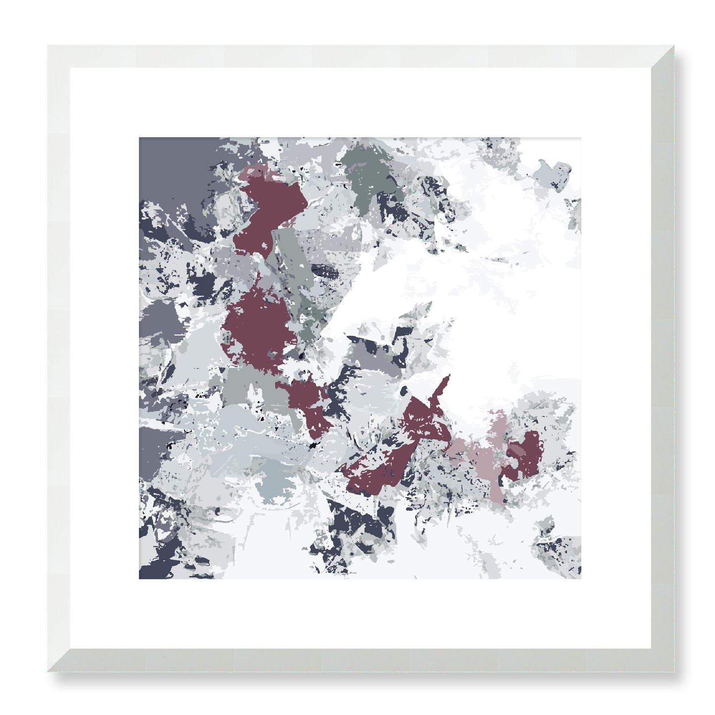 Framed Graphic Art Print, White Mat - 8x8 12x12 16x16 20x20 24x24 28x28 inches | FPS-1210-7695, Prints, Graphic art, White Frame, 41 x 41 cm ,16 x 16 inches