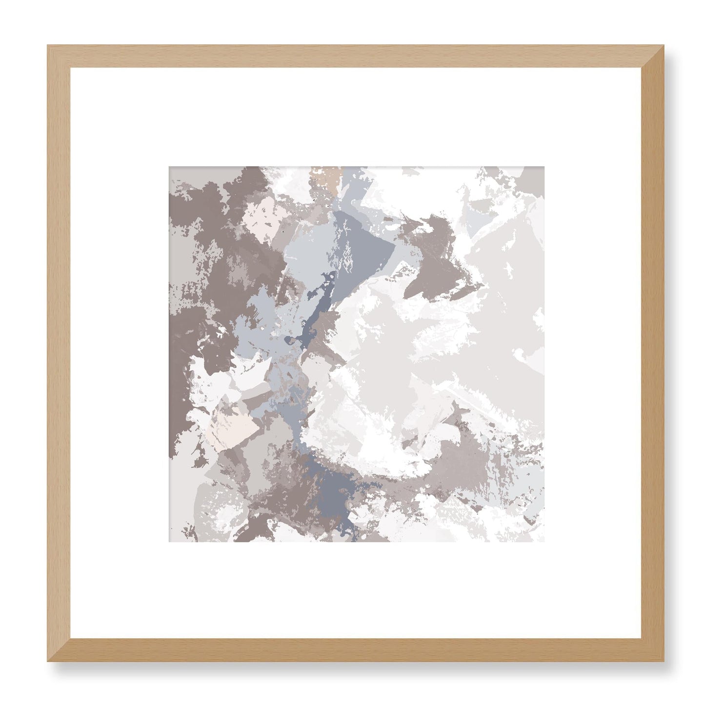 Framed Graphic Art Print, White Mat - 8x8 12x12 16x16 20x20 24x24 28x28 inches | FPS-1220-7691, Prints, Graphic art, Natural Frame, 30 x 30 cm ,12 x 12 inches