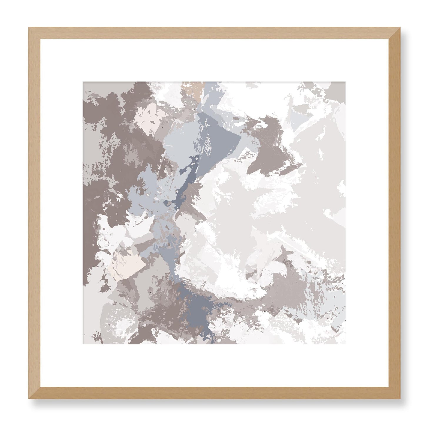 Framed Graphic Art Print, White Mat - 8x8 12x12 16x16 20x20 24x24 28x28 inches | FPS-1220-7691, Prints, Graphic art, Natural Frame, 41 x 41 cm ,16 x 16 inches