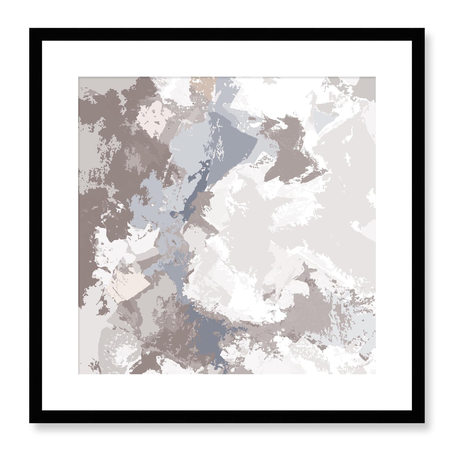 Framed Graphic Art Print, White Mat - 8x8 12x12 16x16 20x20 24x24 28x28 inches | FPS-1220-7691, Prints, Graphic art, Black Frame, 51 x 51 cm ,20 x 20 inches
