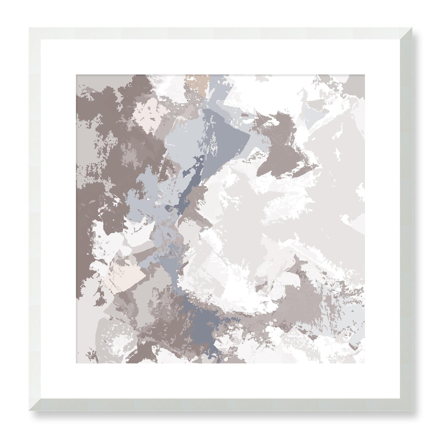 Framed Graphic Art Print, White Mat - 8x8 12x12 16x16 20x20 24x24 28x28 inches | FPS-1220-7691, Prints, Graphic art, White Frame, 51 x 51 cm ,20 x 20 inches