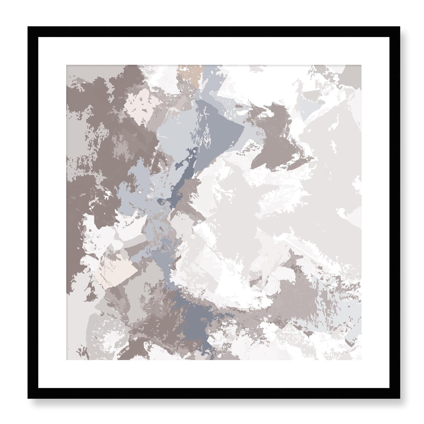 Framed Graphic Art Print, White Mat - 8x8 12x12 16x16 20x20 24x24 28x28 inches | FPS-1220-7691, Prints, Graphic art, Black Frame, 61 x 61 cm ,24 x 24 inches