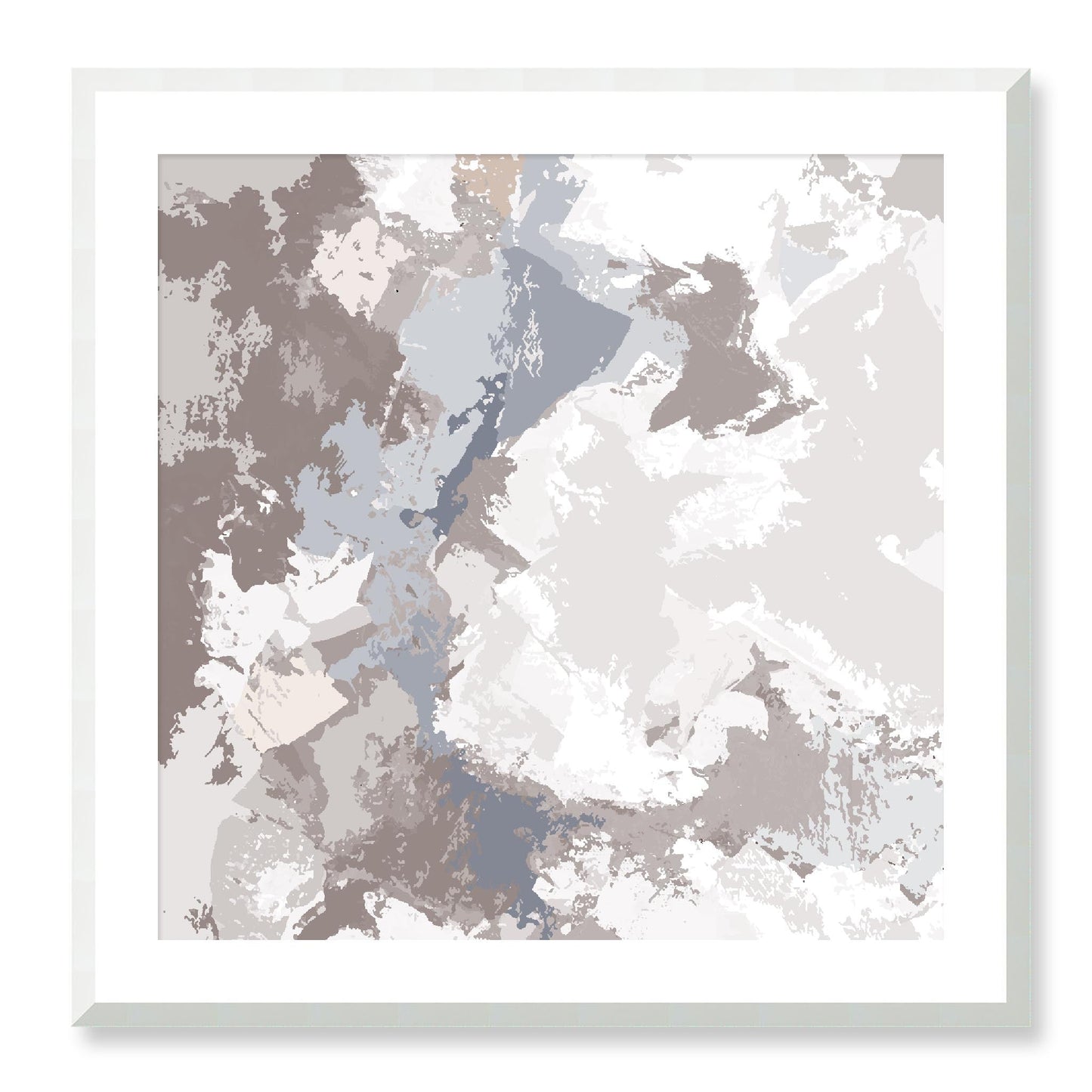 Framed Graphic Art Print, White Mat - 8x8 12x12 16x16 20x20 24x24 28x28 inches | FPS-1220-7691, Prints, Graphic art, White Frame, 71 x 71 cm ,28 x 28 inches