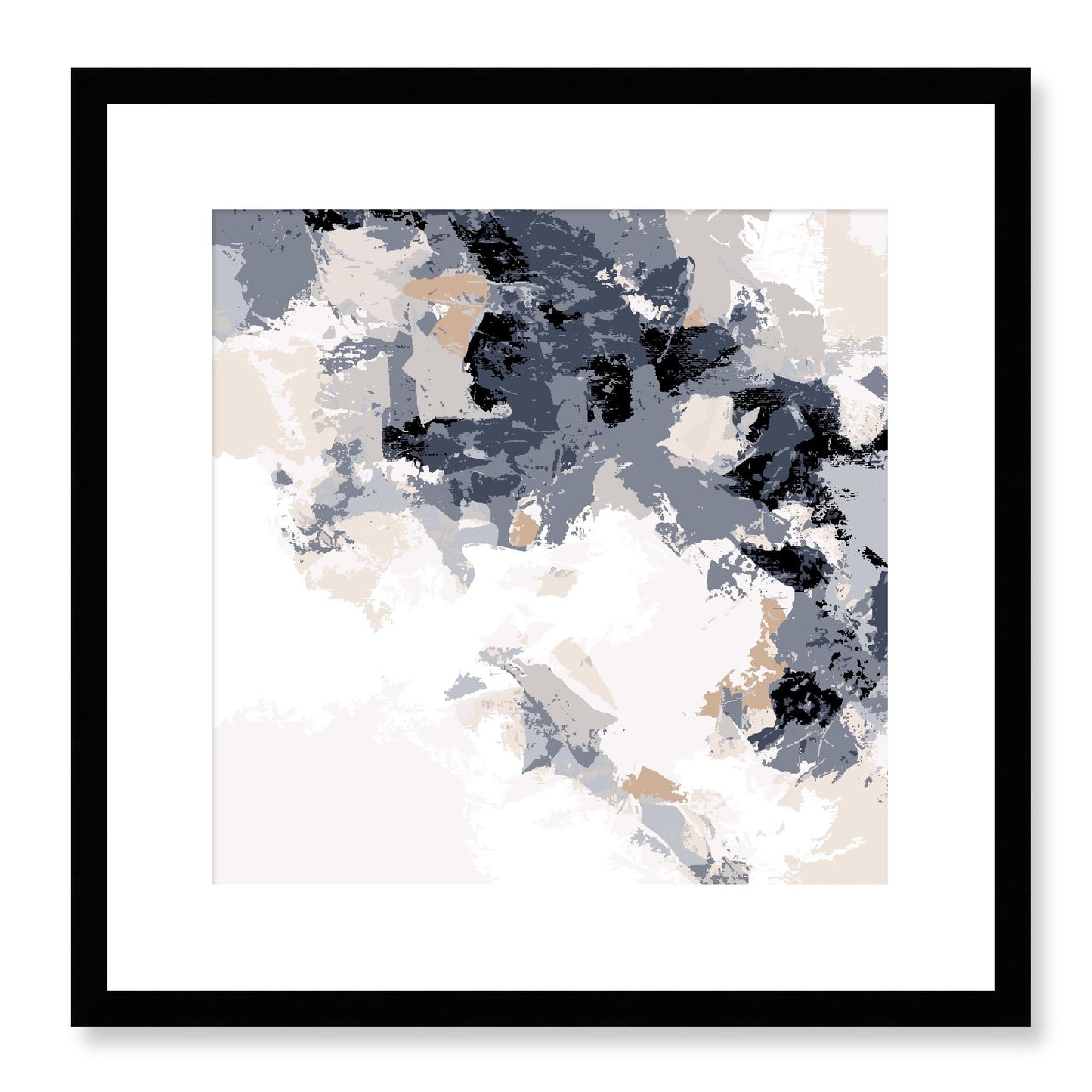 Framed Graphic Art Print, White Mat - 8x8 12x12 16x16 20x20 24x24 28x28 inches | FPS-1220-7693, Prints, Graphic art, Black Frame, 41 x 41 cm ,16 x 16 inches