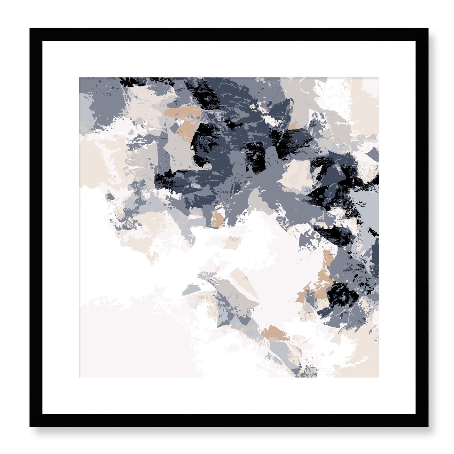 Framed Graphic Art Print, White Mat - 8x8 12x12 16x16 20x20 24x24 28x28 inches | FPS-1220-7693, Prints, Graphic art, Black Frame, 51 x 51 cm ,20 x 20 inches