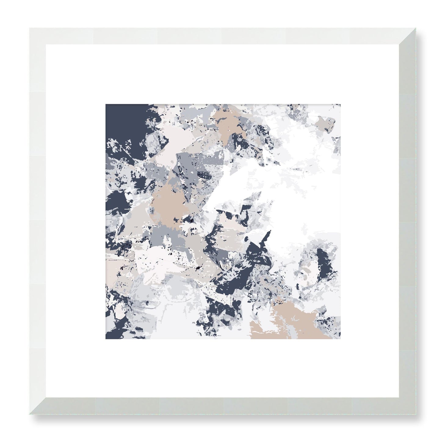 Framed Graphic Art Print, White Mat - 8x8 12x12 16x16 20x20 24x24 28x28 inches | FPS-1220-7695, Prints, Graphic art, White Frame, 30 x 30 cm ,12 x 12 inches