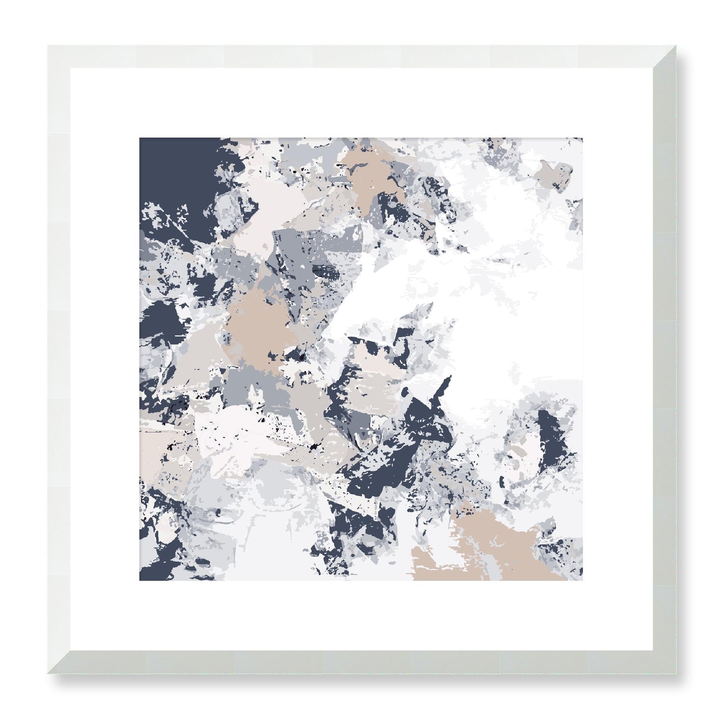 Framed Graphic Art Print, White Mat - 8x8 12x12 16x16 20x20 24x24 28x28 inches | FPS-1220-7695, Prints, Graphic art, White Frame, 41 x 41 cm ,16 x 16 inches