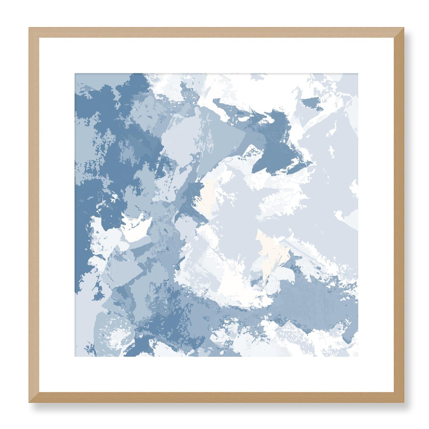 Framed Graphic Art Print, White Mat - 8x8 12x12 16x16 20x20 24x24 28x28 inches | FPS-1230-7691, Prints, Graphic art, Natural Frame, 51 x 51 cm ,20 x 20 inches