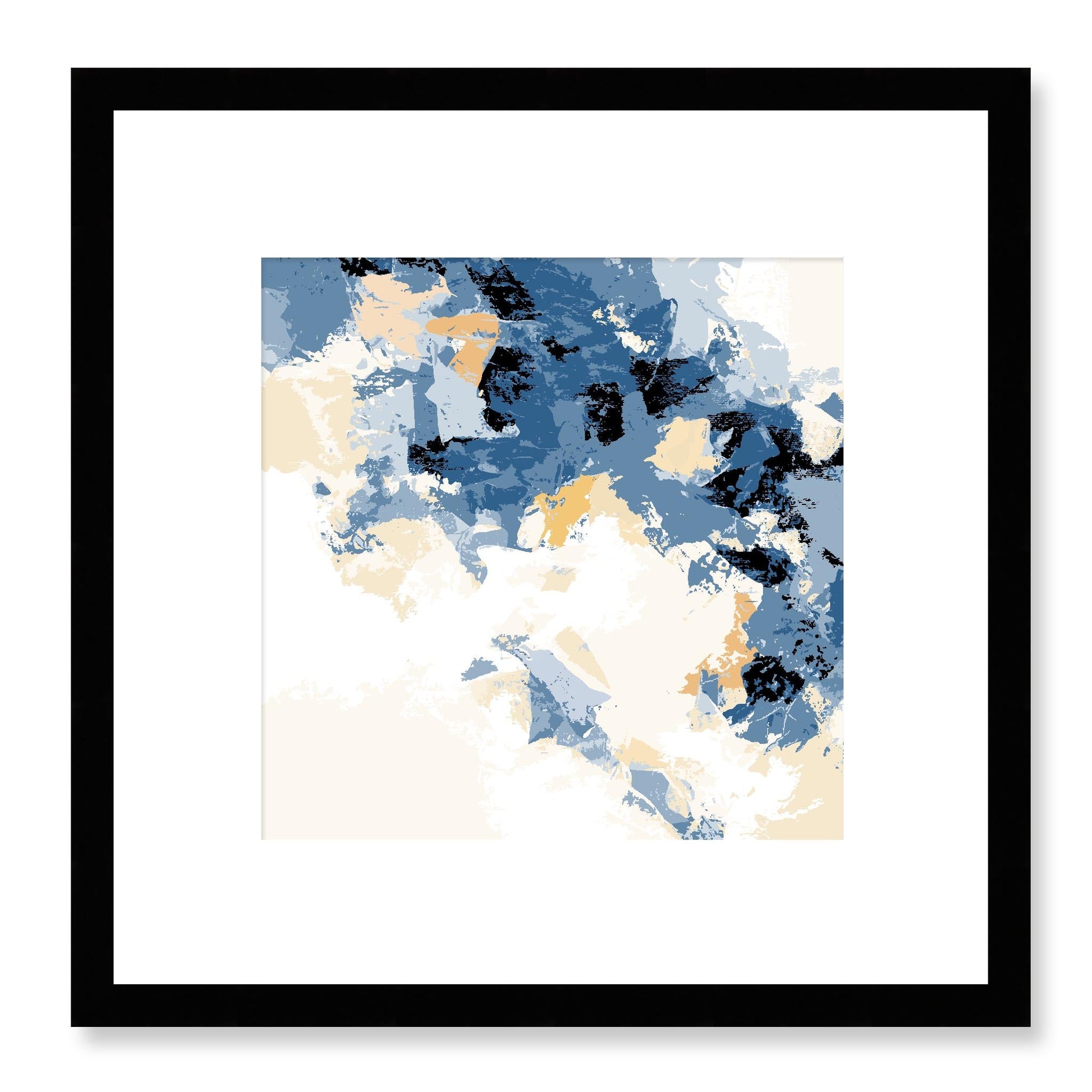Framed Graphic Art Print, White Mat - 8x8 12x12 16x16 20x20 24x24 28x28 inches | FPS-1230-7693, Prints, Graphic art, Black Frame, 30 x 30 cm ,12 x 12 inches