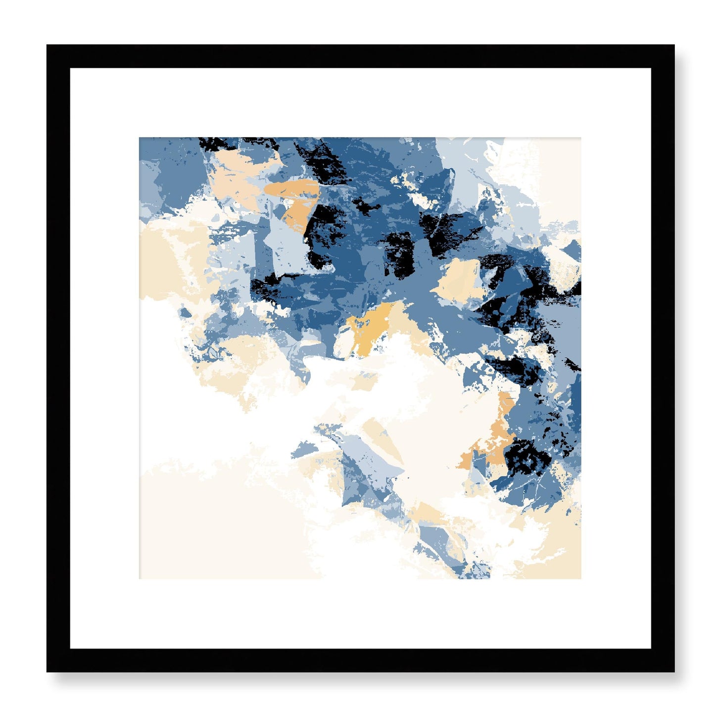 Framed Graphic Art Print, White Mat - 8x8 12x12 16x16 20x20 24x24 28x28 inches | FPS-1230-7693, Prints, Graphic art, Black Frame, 41 x 41 cm ,16 x 16 inches