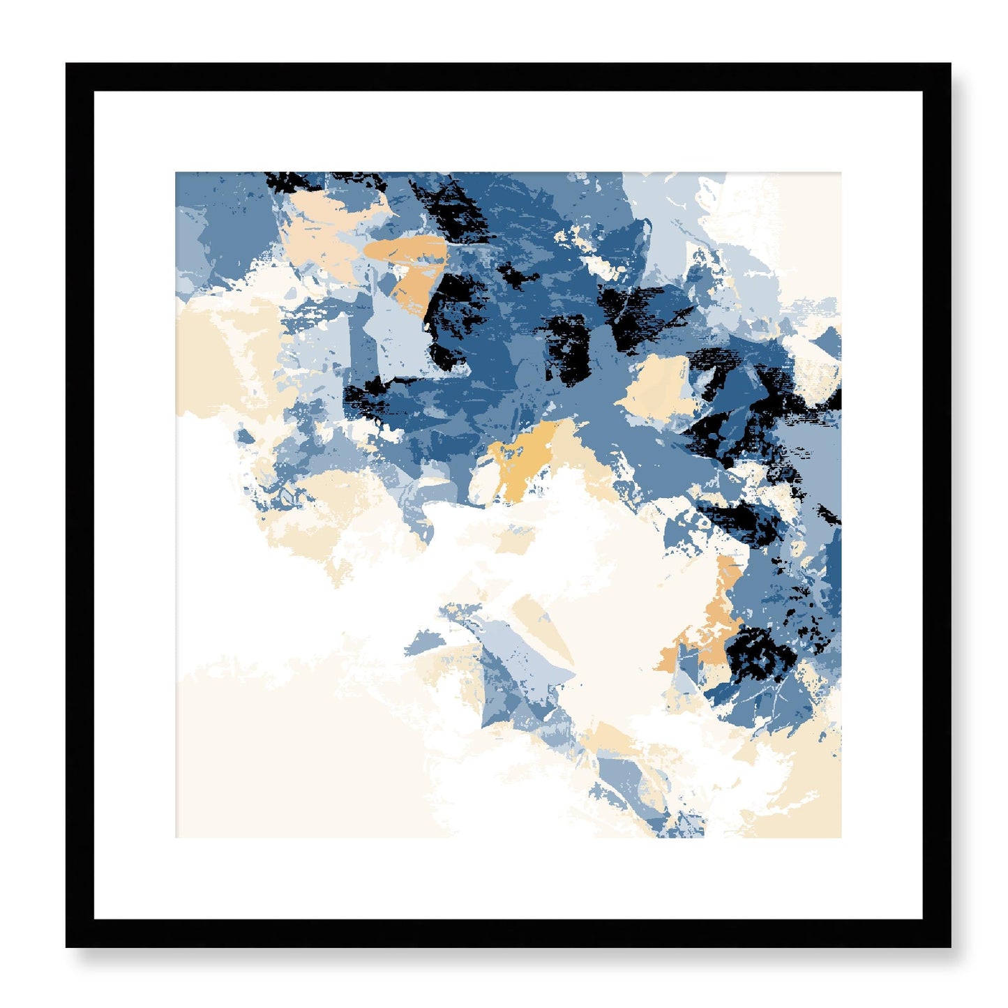 Framed Graphic Art Print, White Mat - 8x8 12x12 16x16 20x20 24x24 28x28 inches | FPS-1230-7693, Prints, Graphic art, Black Frame, 51 x 51 cm ,20 x 20 inches