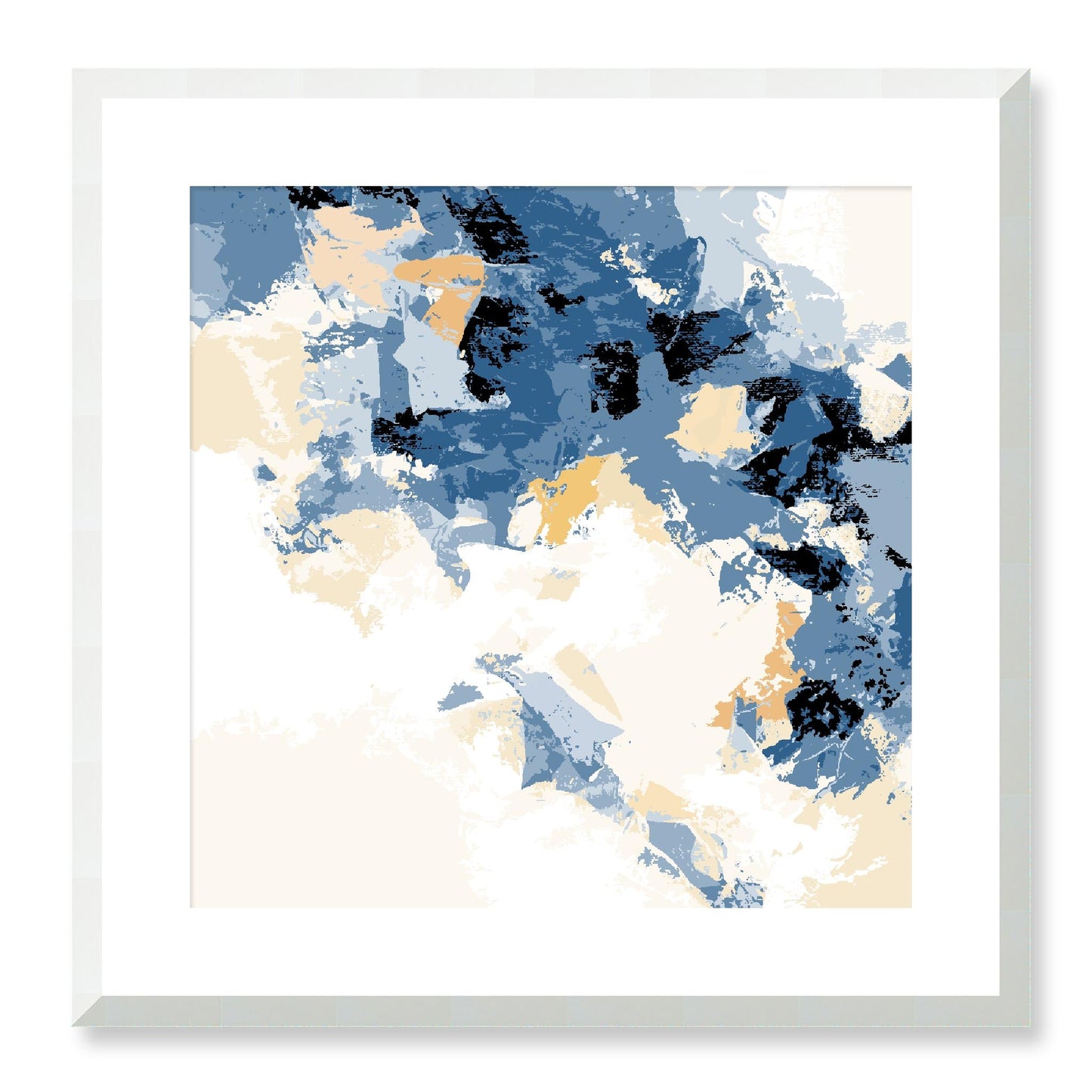 Framed Graphic Art Print, White Mat - 8x8 12x12 16x16 20x20 24x24 28x28 inches | FPS-1230-7693, Prints, Graphic art, White Frame, 51 x 51 cm ,20 x 20 inches