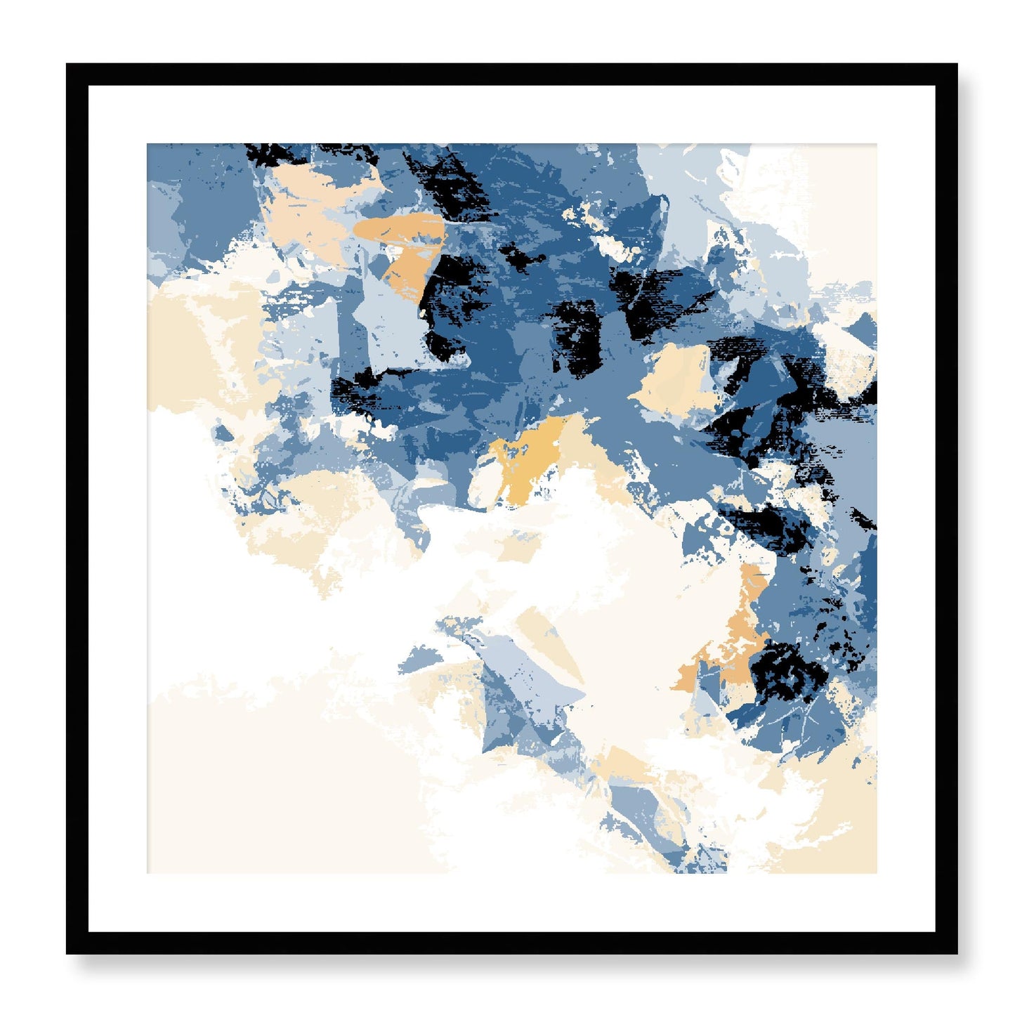 Framed Graphic Art Print, White Mat - 8x8 12x12 16x16 20x20 24x24 28x28 inches | FPS-1230-7693, Prints, Graphic art, Black Frame, 71 x 71 cm ,28 x 28 inches