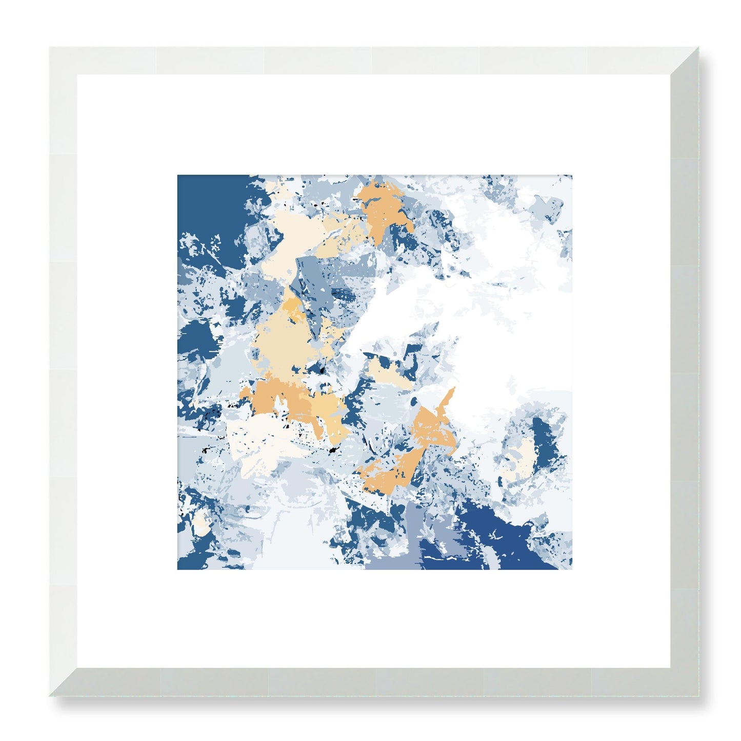 Framed Graphic Art Print, White Mat - 8x8 12x12 16x16 20x20 24x24 28x28 inches | FPS-1230-7695, Prints, Graphic art, White Frame, 30 x 30 cm ,12 x 12 inches