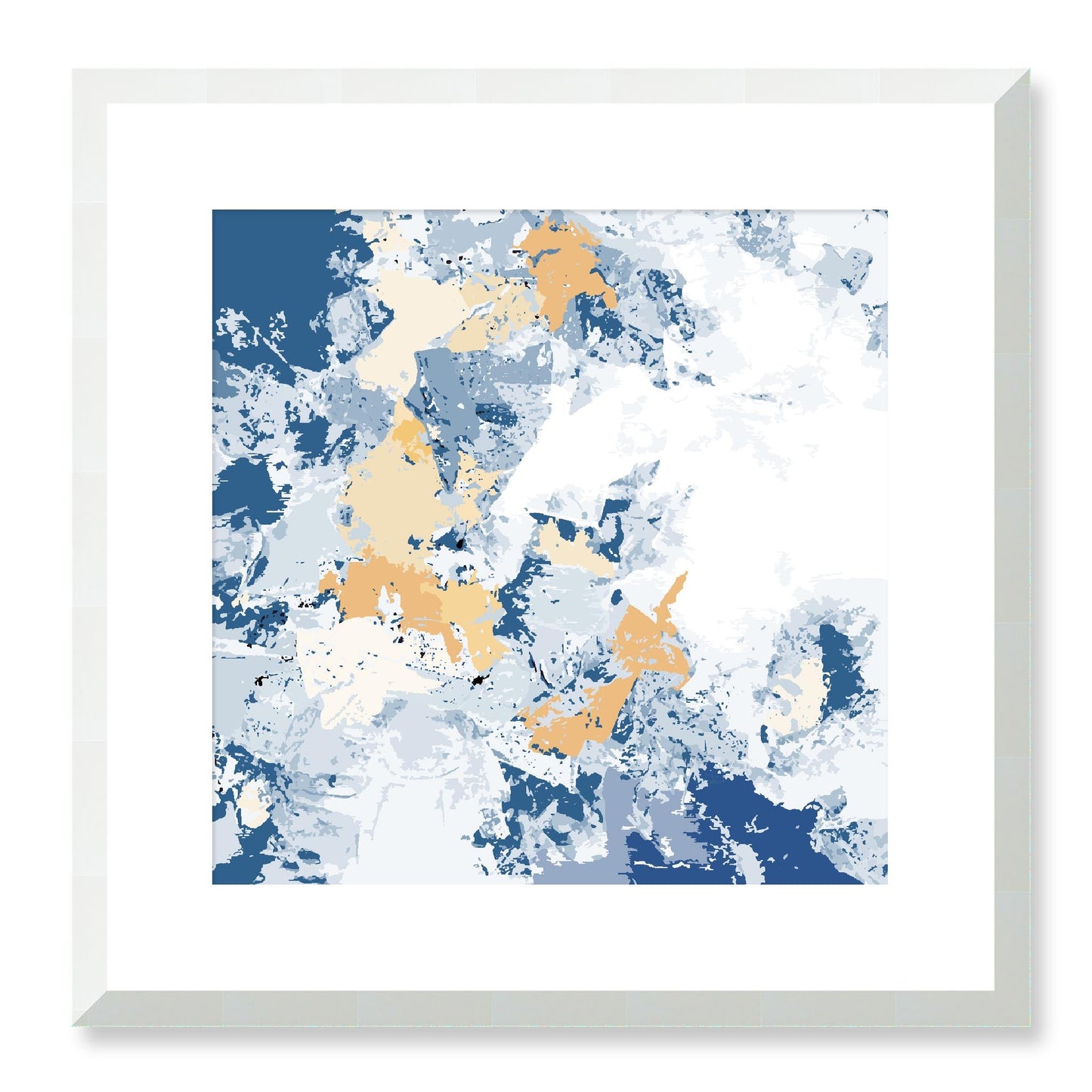 Framed Graphic Art Print, White Mat - 8x8 12x12 16x16 20x20 24x24 28x28 inches | FPS-1230-7695, Prints, Graphic art, White Frame, 41 x 41 cm ,16 x 16 inches