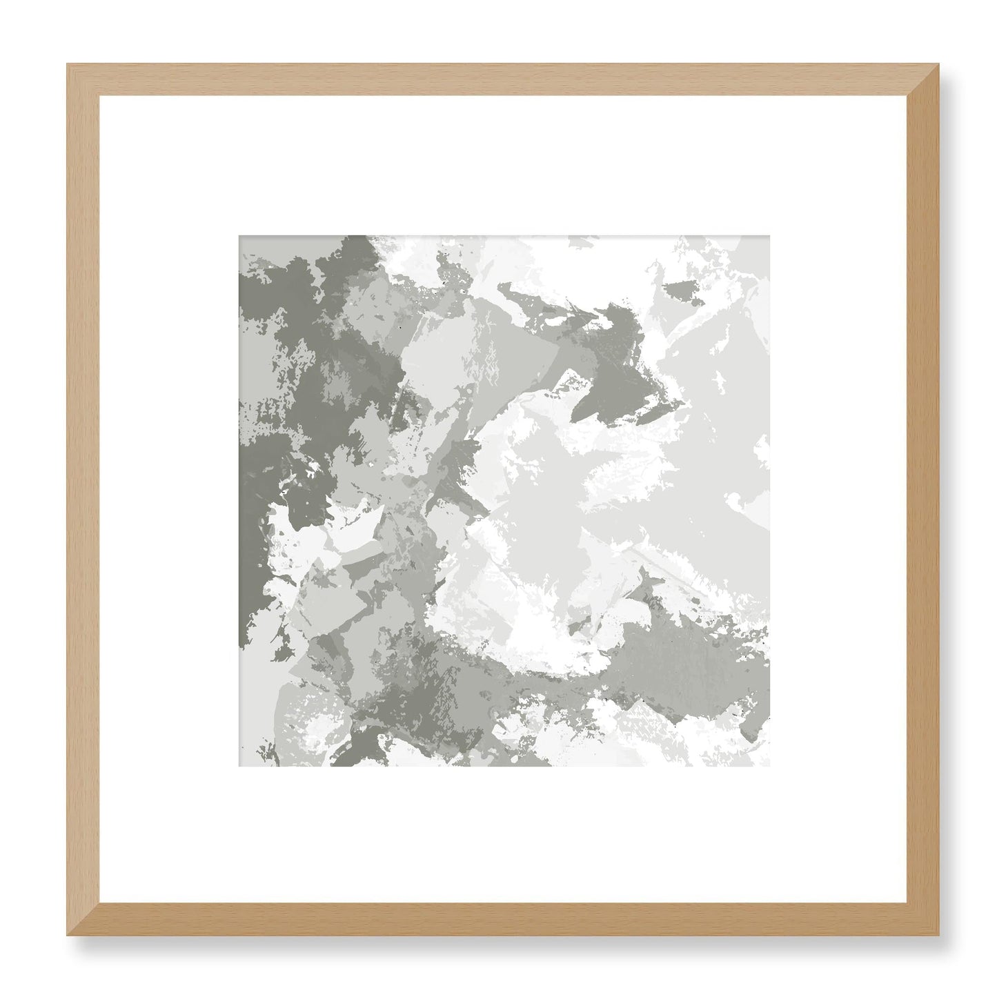 Framed Graphic Art Print, White Mat - 8x8 12x12 16x16 20x20 24x24 28x28 inches | FPS-1240-7691, Prints, Graphic art, Natural Frame, 30 x 30 cm ,12 x 12 inches