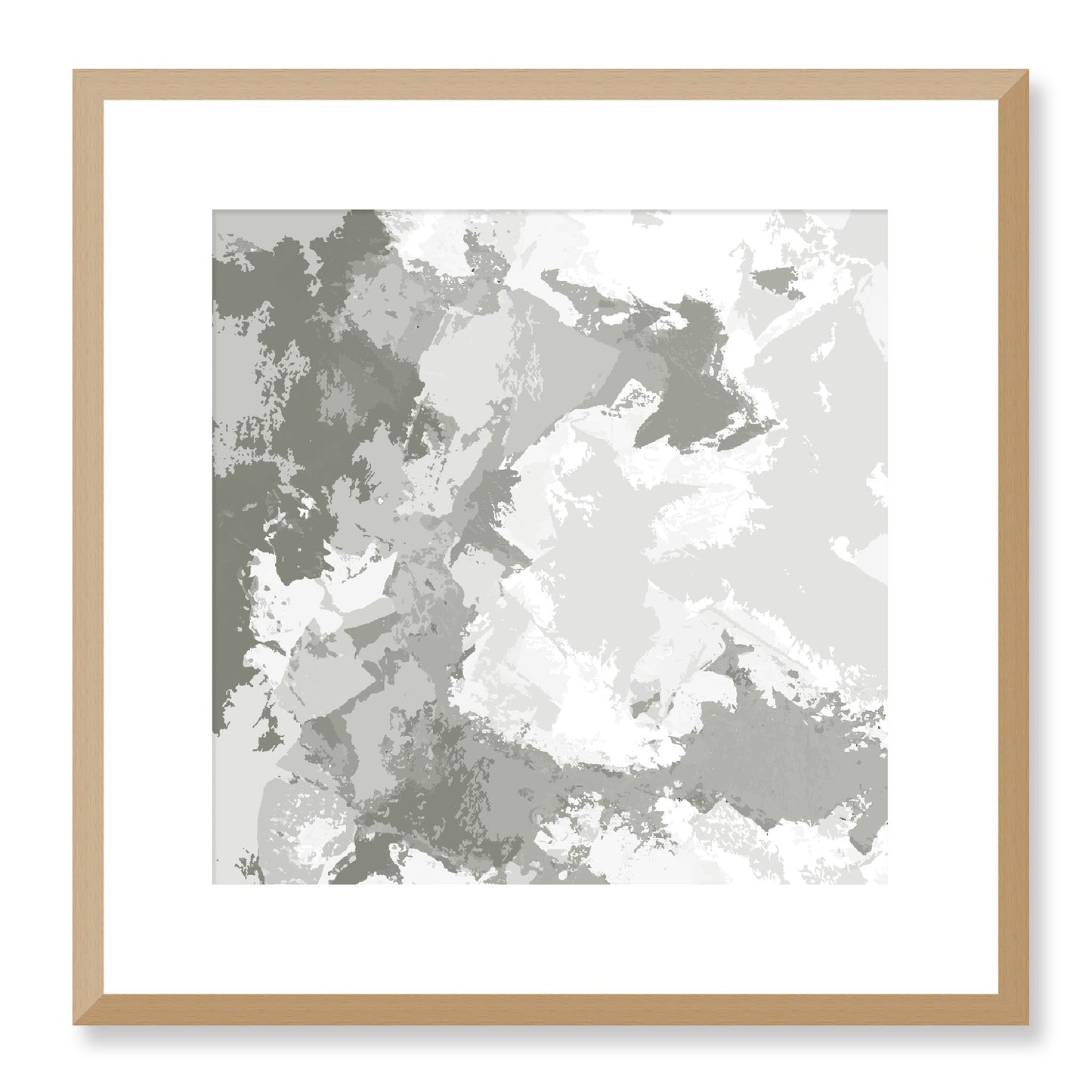Framed Graphic Art Print, White Mat - 8x8 12x12 16x16 20x20 24x24 28x28 inches | FPS-1240-7691, Prints, Graphic art, Natural Frame, 41 x 41 cm ,16 x 16 inches