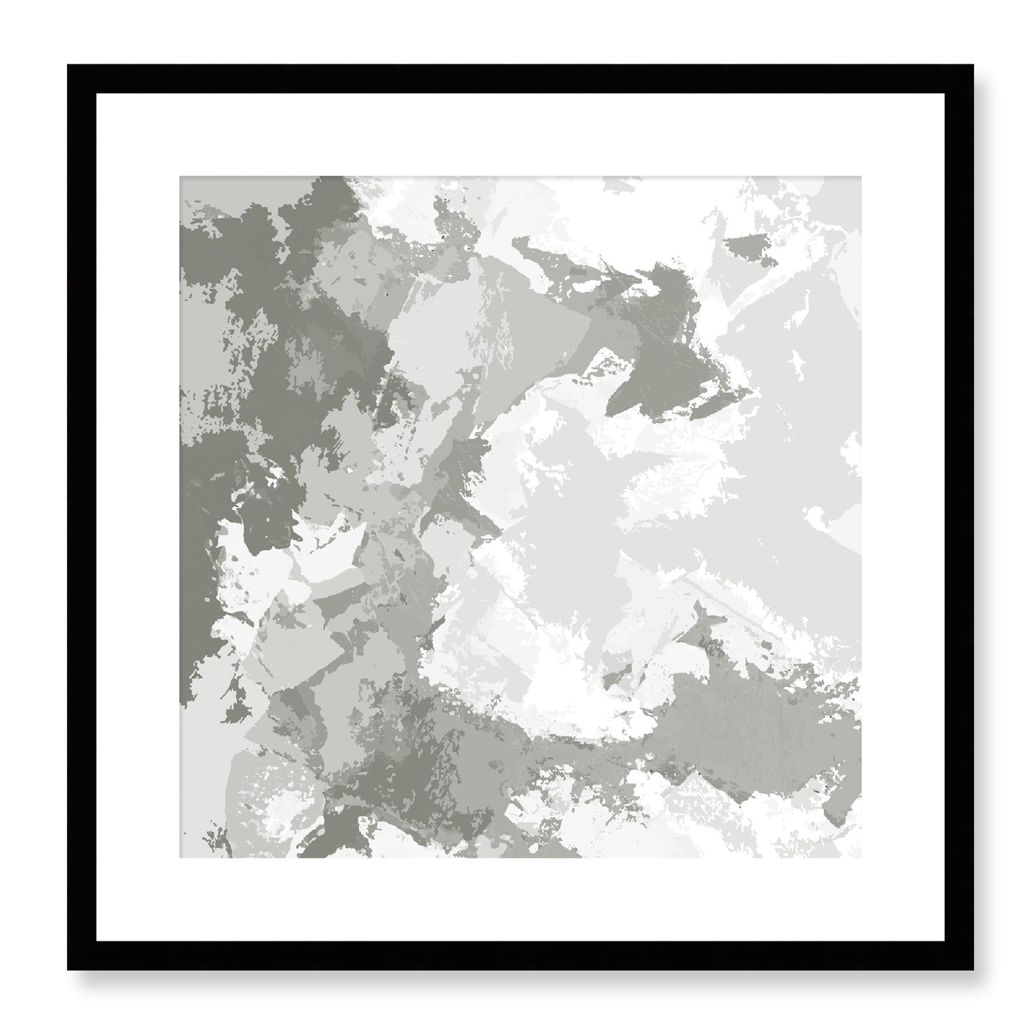 Framed Graphic Art Print, White Mat - 8x8 12x12 16x16 20x20 24x24 28x28 inches | FPS-1240-7691, Prints, Graphic art, Black Frame, 51 x 51 cm ,20 x 20 inches
