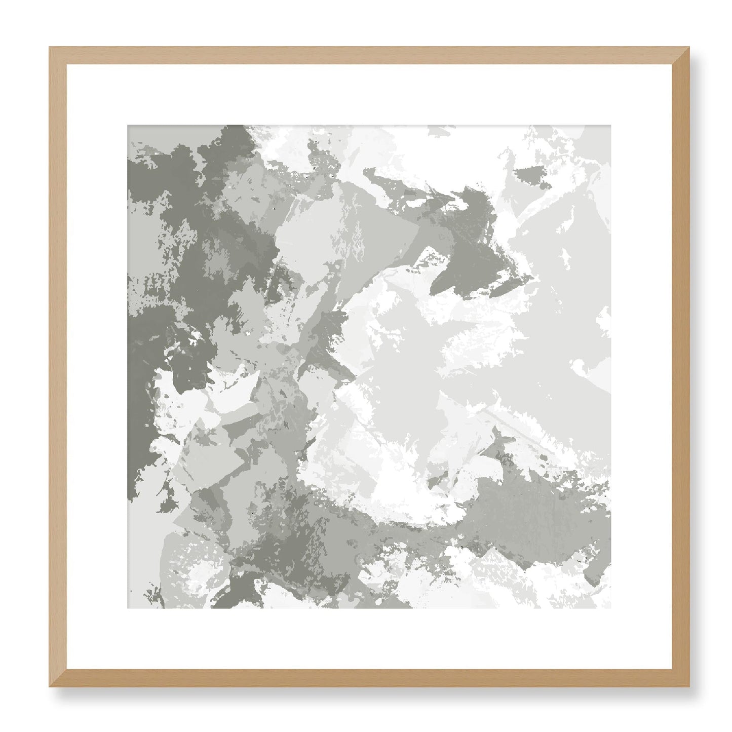 Framed Graphic Art Print, White Mat - 8x8 12x12 16x16 20x20 24x24 28x28 inches | FPS-1240-7691, Prints, Graphic art, Natural Frame, 51 x 51 cm ,20 x 20 inches