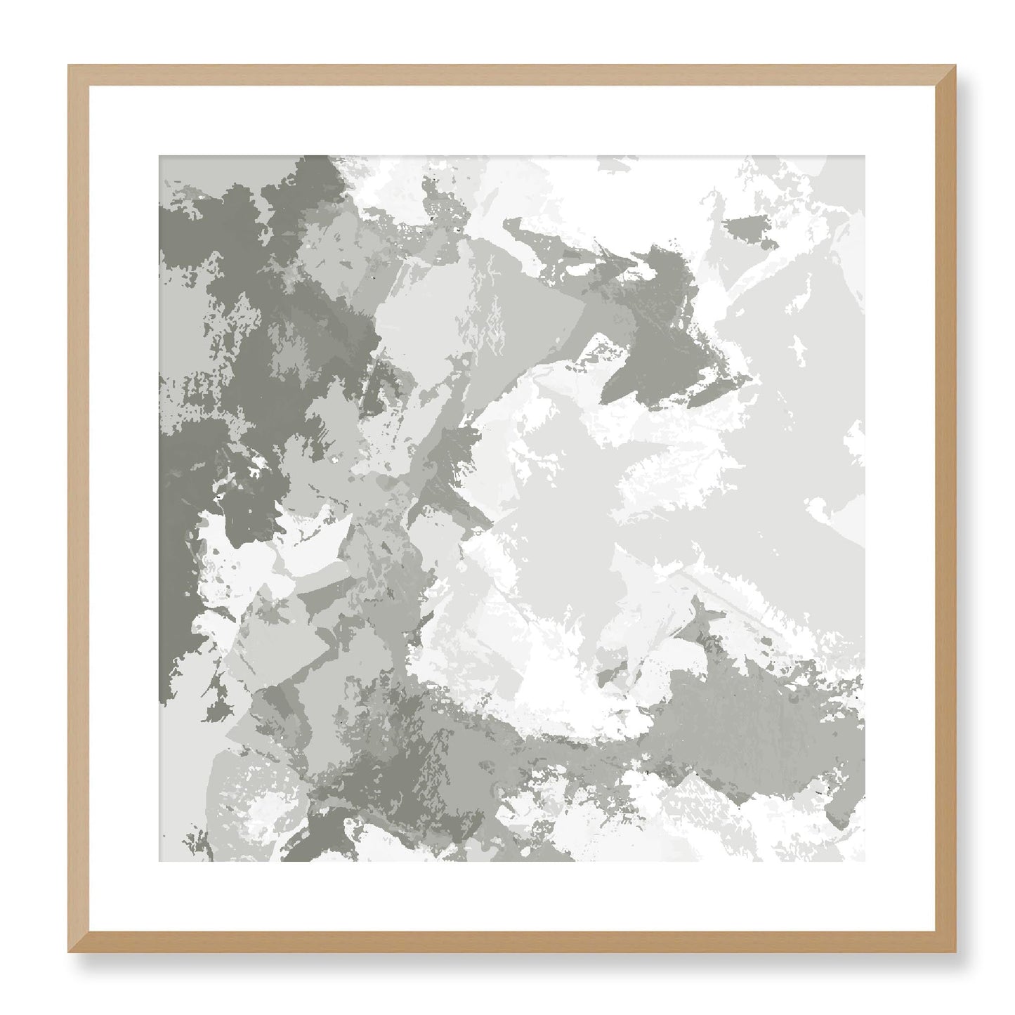 Framed Graphic Art Print, White Mat - 8x8 12x12 16x16 20x20 24x24 28x28 inches | FPS-1240-7691, Prints, Graphic art, Natural Frame, 61 x 61 cm ,24 x 24 inches