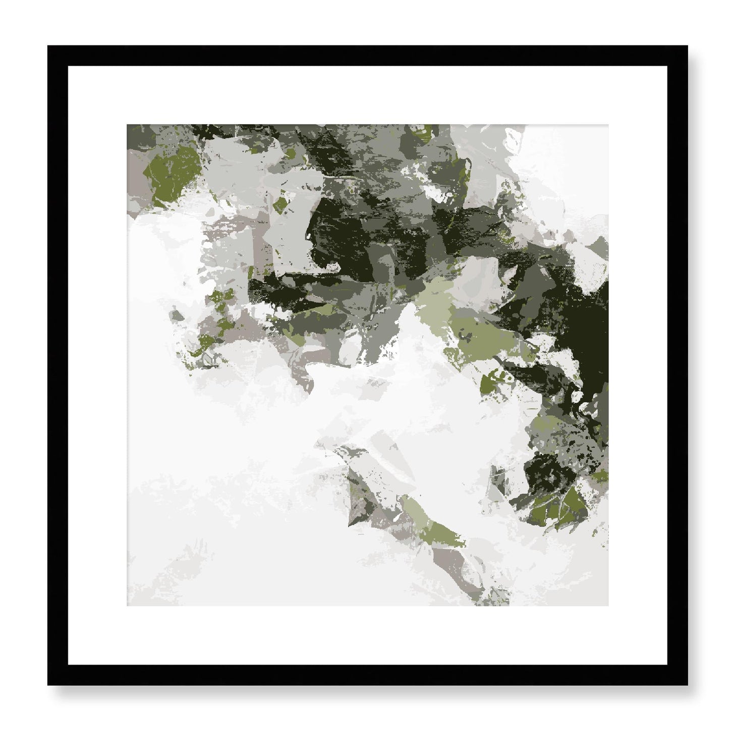 Framed Graphic Art Print, White Mat - 8x8 12x12 16x16 20x20 24x24 28x28 inches | FPS-1240-7693, Prints, Graphic art, Black Frame, 51 x 51 cm ,20 x 20 inches