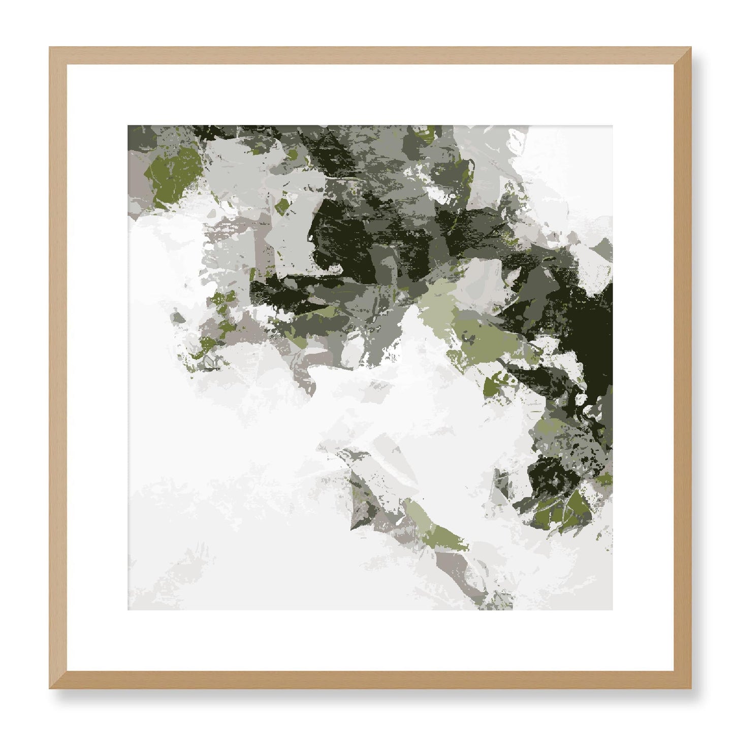 Framed Graphic Art Print, White Mat - 8x8 12x12 16x16 20x20 24x24 28x28 inches | FPS-1240-7693, Prints, Graphic art, Natural Frame, 51 x 51 cm ,20 x 20 inches