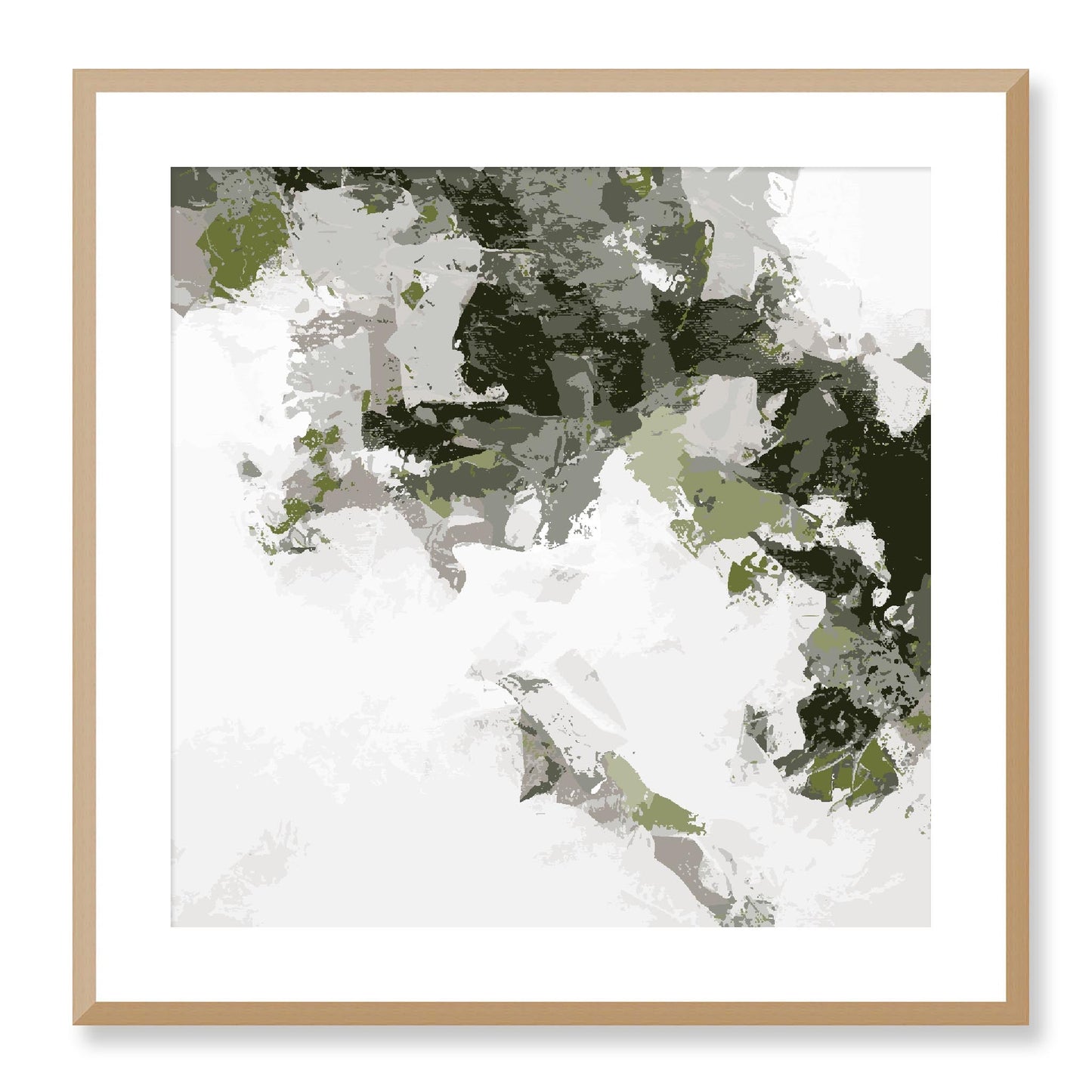 Framed Graphic Art Print, White Mat - 8x8 12x12 16x16 20x20 24x24 28x28 inches | FPS-1240-7693, Prints, Graphic art, Natural Frame, 61 x 61 cm ,24 x 24 inches