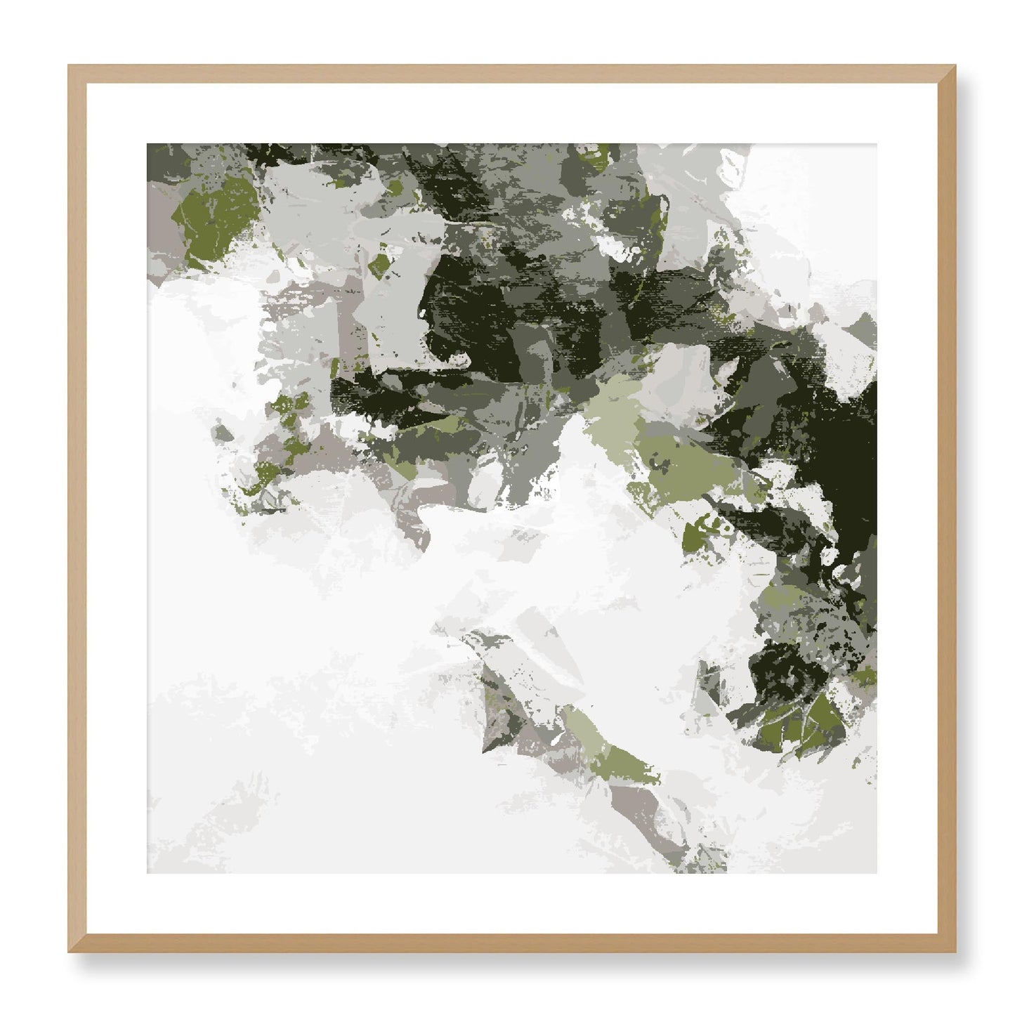 Framed Graphic Art Print, White Mat - 8x8 12x12 16x16 20x20 24x24 28x28 inches | FPS-1240-7693, Prints, Graphic art, Natural Frame, 71 x 71 cm ,28 x 28 inches