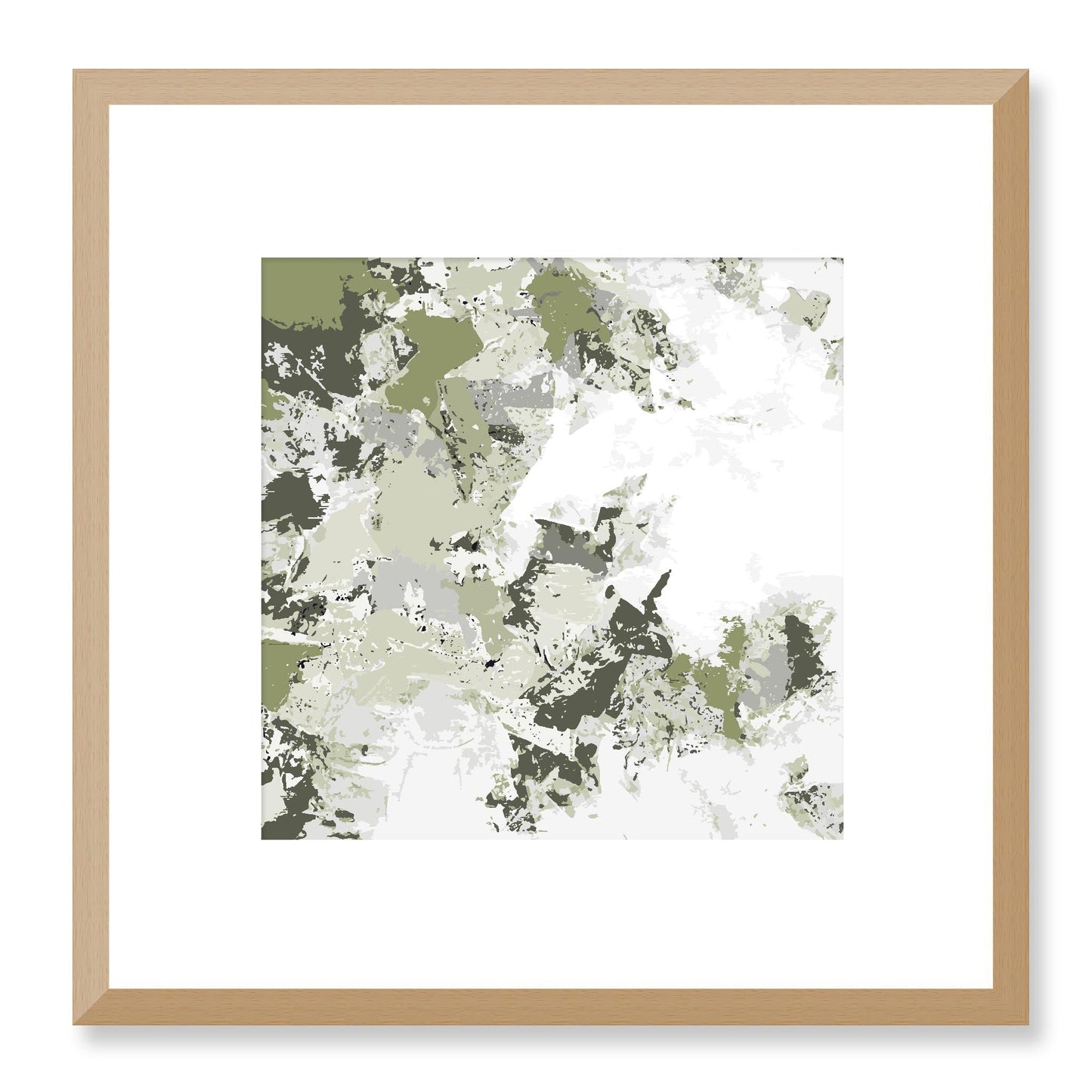 Framed Graphic Art Print, White Mat - 8x8 12x12 16x16 20x20 24x24 28x28 inches | FPS-1240-7695, Prints, Graphic art, Natural Frame, 30 x 30 cm ,12 x 12 inches