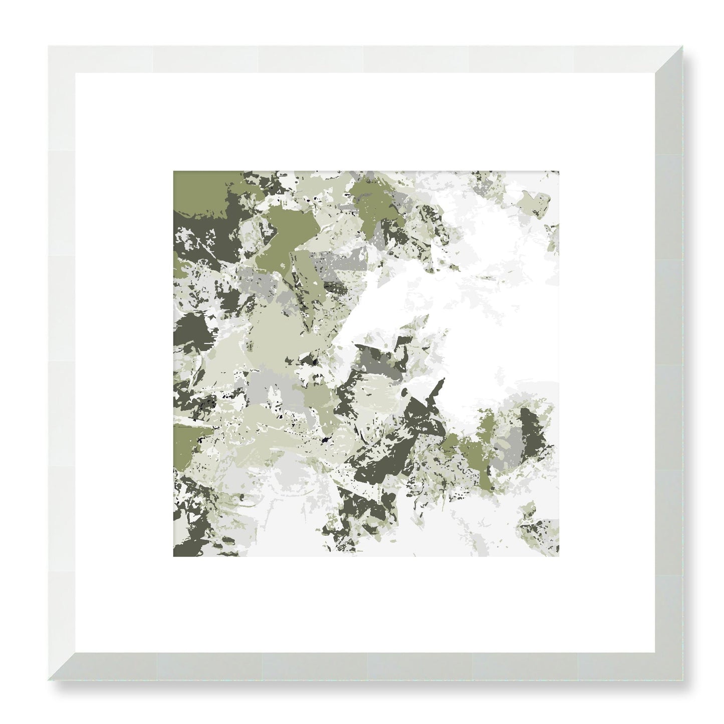Framed Graphic Art Print, White Mat - 8x8 12x12 16x16 20x20 24x24 28x28 inches | FPS-1240-7695, Prints, Graphic art, White Frame, 30 x 30 cm ,12 x 12 inches