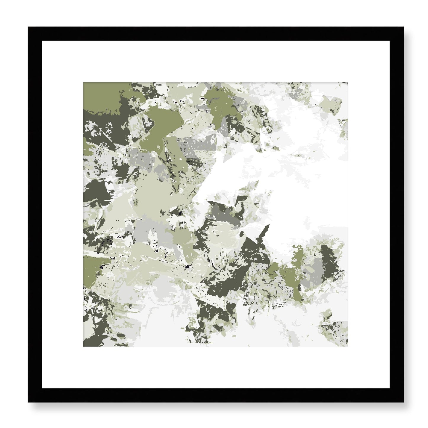 Framed Graphic Art Print, White Mat - 8x8 12x12 16x16 20x20 24x24 28x28 inches | FPS-1240-7695, Prints, Graphic art, Black Frame, 41 x 41 cm ,16 x 16 inches