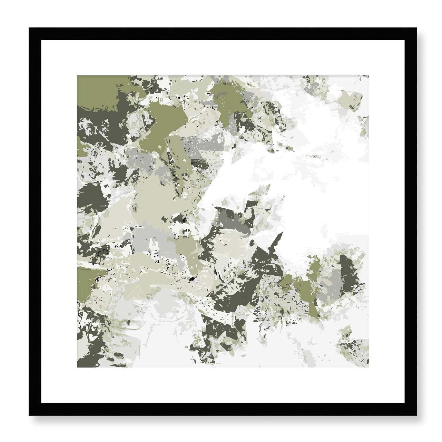 Framed Graphic Art Print, White Mat - 8x8 12x12 16x16 20x20 24x24 28x28 inches | FPS-1240-7695, Prints, Graphic art, Black Frame, 51 x 51 cm ,20 x 20 inches