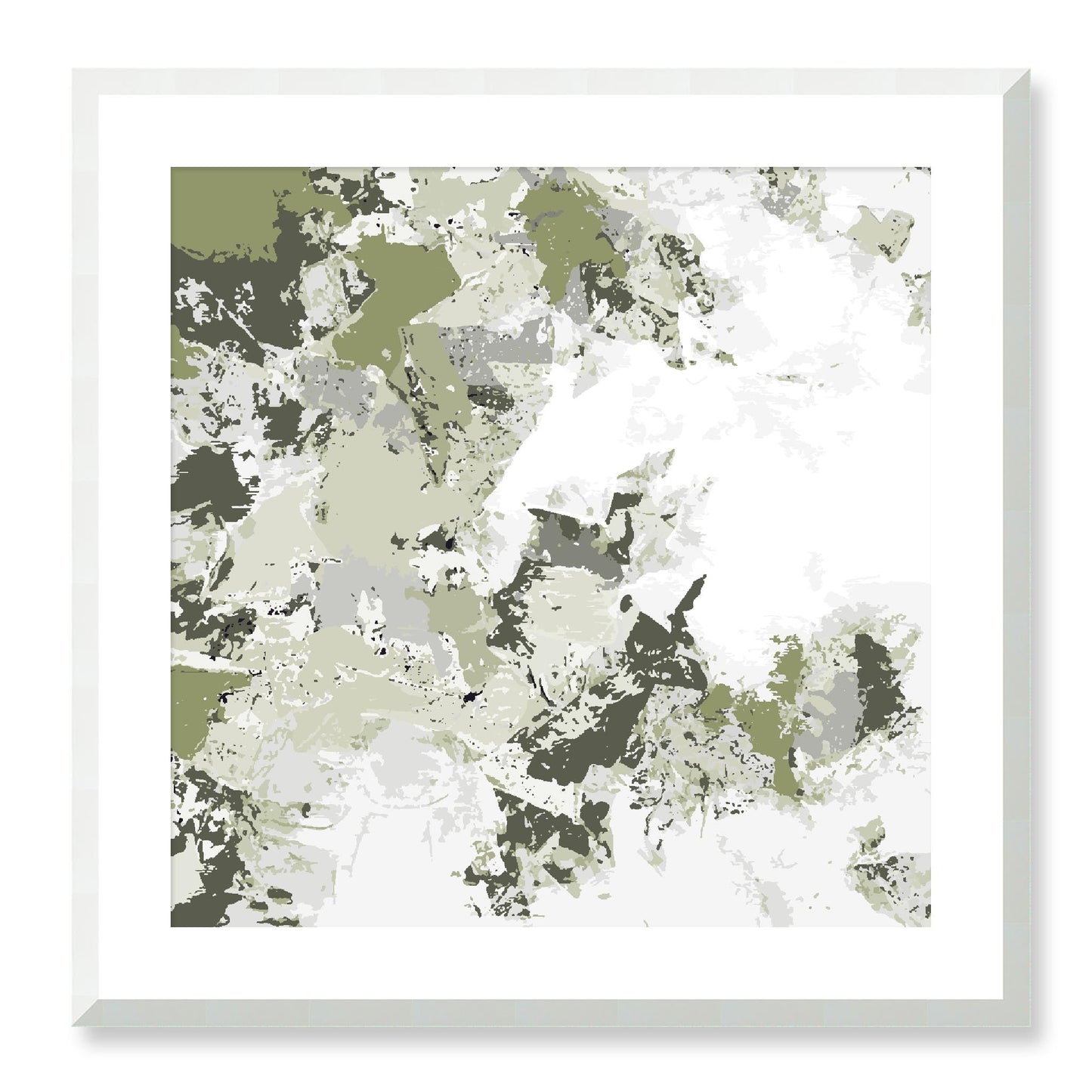 Framed Graphic Art Print, White Mat - 8x8 12x12 16x16 20x20 24x24 28x28 inches | FPS-1240-7695, Prints, Graphic art, White Frame, 61 x 61 cm ,24 x 24 inches