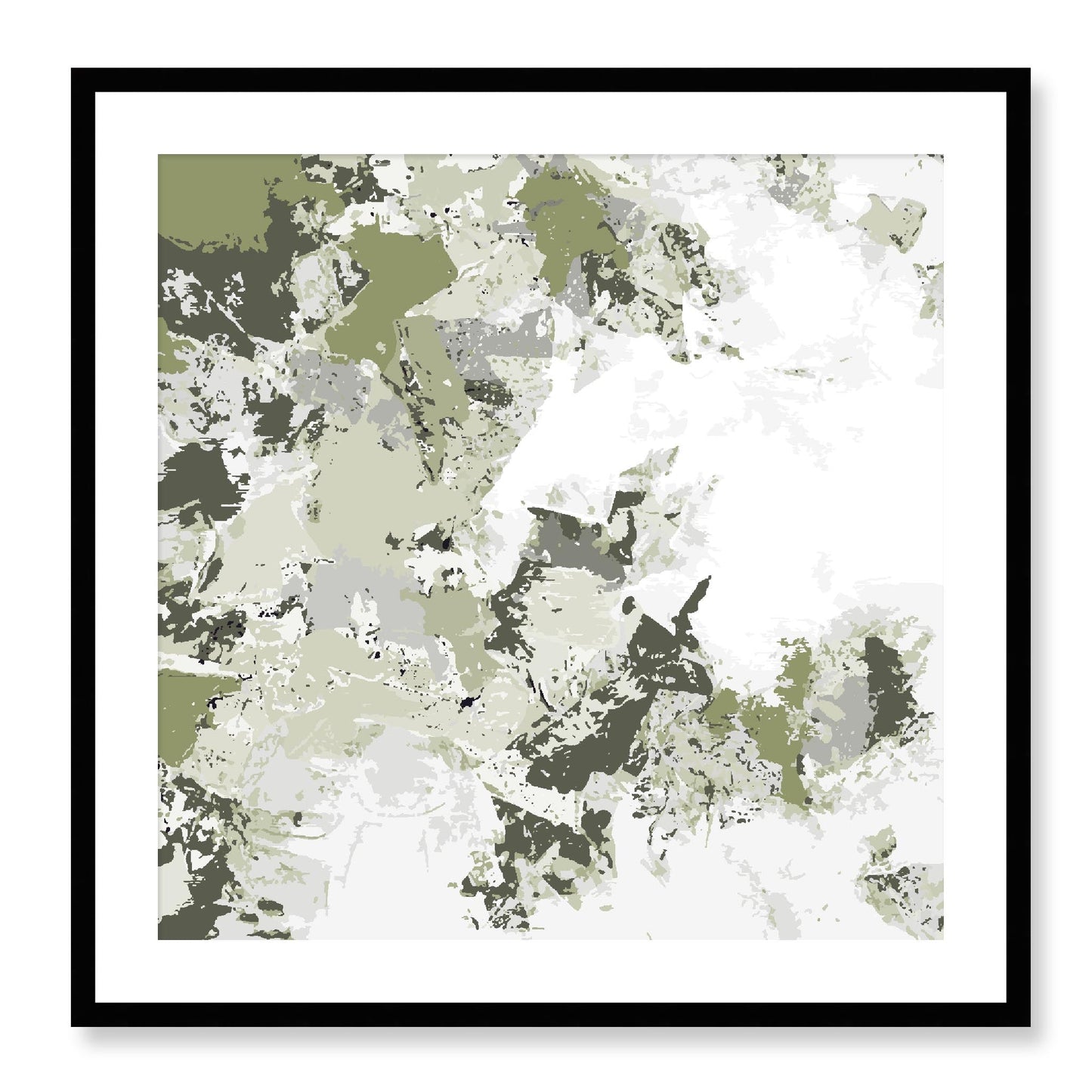 Framed Graphic Art Print, White Mat - 8x8 12x12 16x16 20x20 24x24 28x28 inches | FPS-1240-7695, Prints, Graphic art, Black Frame, 71 x 71 cm ,28 x 28 inches