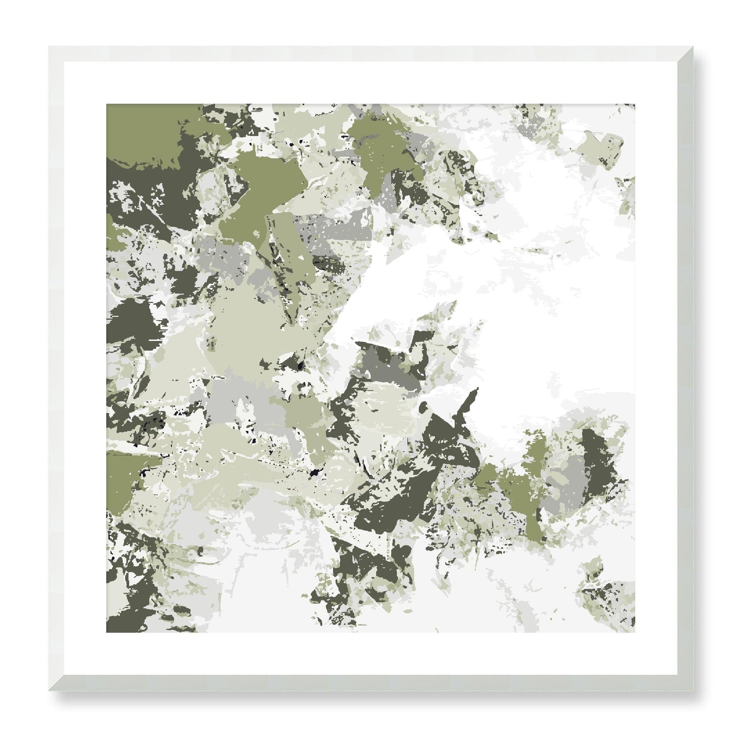 Framed Graphic Art Print, White Mat - 8x8 12x12 16x16 20x20 24x24 28x28 inches | FPS-1240-7695, Prints, Graphic art, White Frame, 71 x 71 cm ,28 x 28 inches