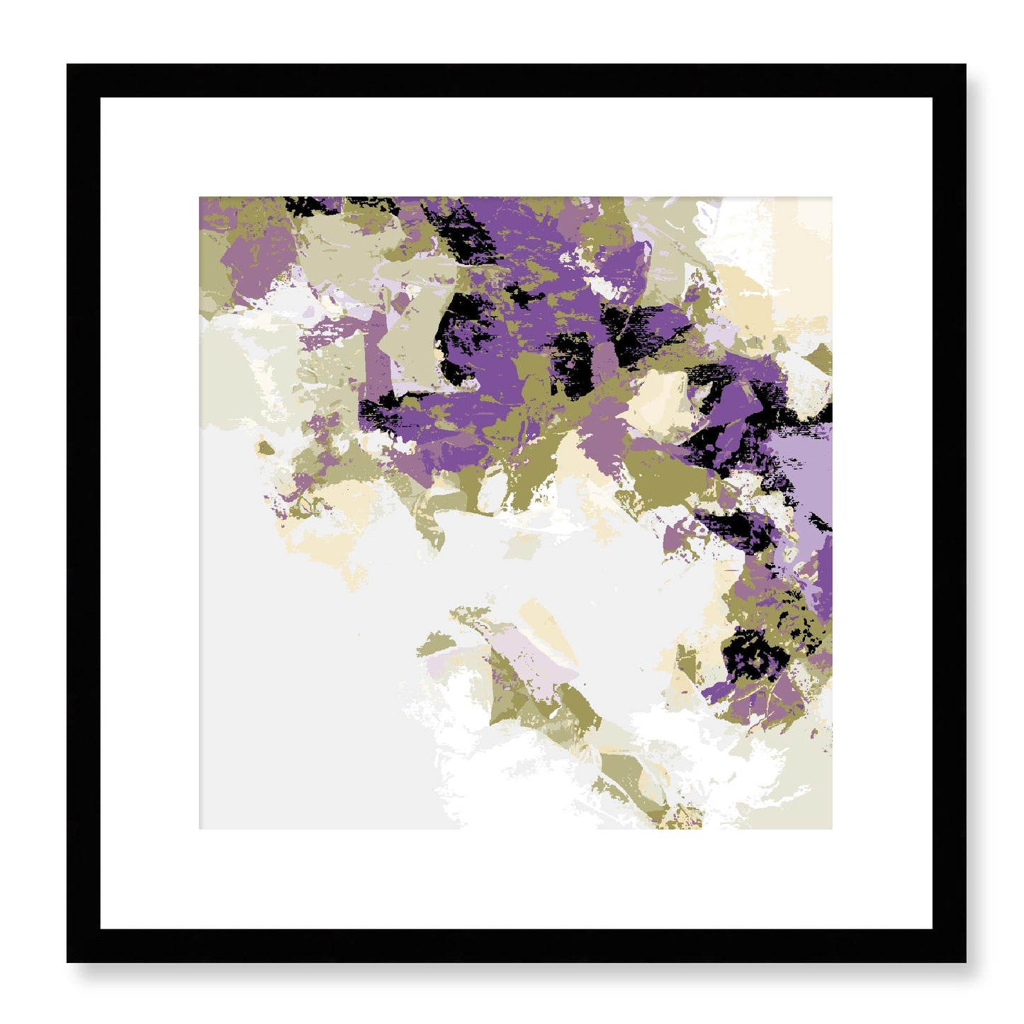 Framed Graphic Art Print, White Mat - 8x8 12x12 16x16 20x20 24x24 28x28 inches | FPS-1250-7693, Prints, Graphic art, Black Frame, 41 x 41 cm ,16 x 16 inches