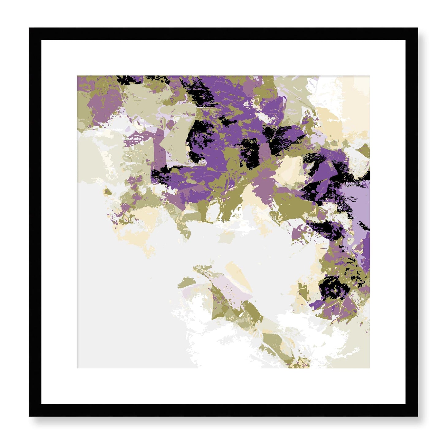 Framed Graphic Art Print, White Mat - 8x8 12x12 16x16 20x20 24x24 28x28 inches | FPS-1250-7693, Prints, Graphic art, Black Frame, 51 x 51 cm ,20 x 20 inches