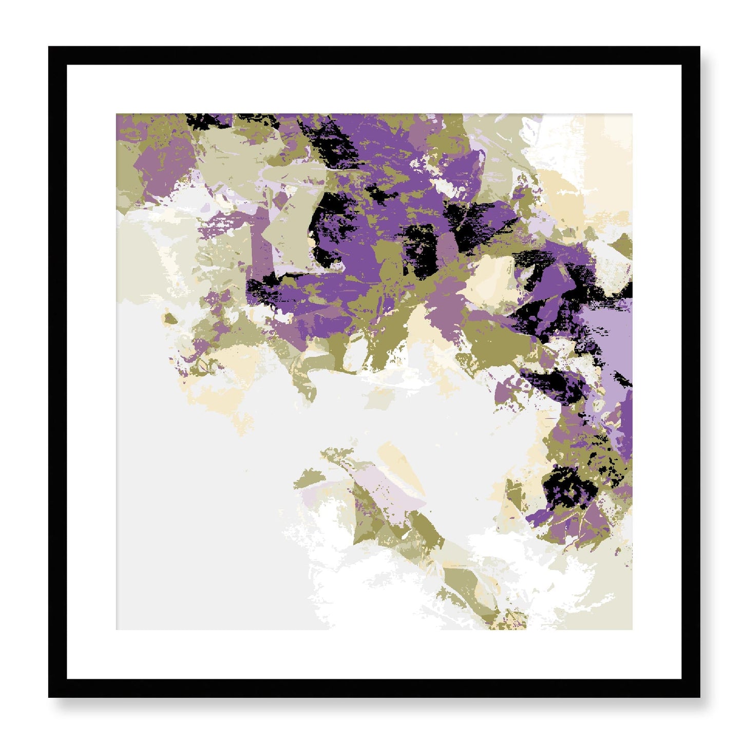Framed Graphic Art Print, White Mat - 8x8 12x12 16x16 20x20 24x24 28x28 inches | FPS-1250-7693, Prints, Graphic art, Black Frame, 61 x 61 cm ,24 x 24 inches