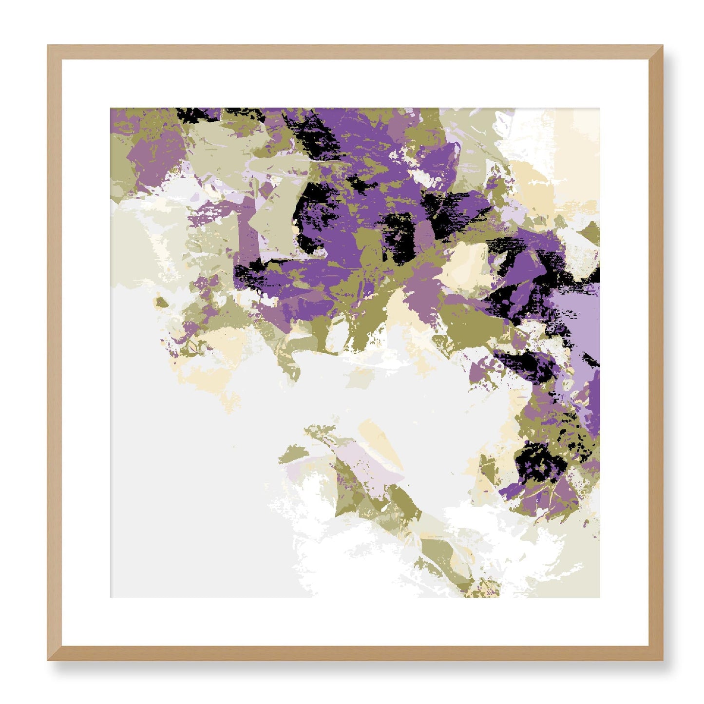 Framed Graphic Art Print, White Mat - 8x8 12x12 16x16 20x20 24x24 28x28 inches | FPS-1250-7693, Prints, Graphic art, Natural Frame, 61 x 61 cm ,24 x 24 inches