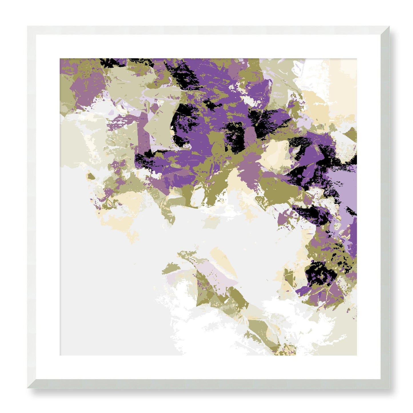 Framed Graphic Art Print, White Mat - 8x8 12x12 16x16 20x20 24x24 28x28 inches | FPS-1250-7693, Prints, Graphic art, White Frame, 71 x 71 cm ,28 x 28 inches