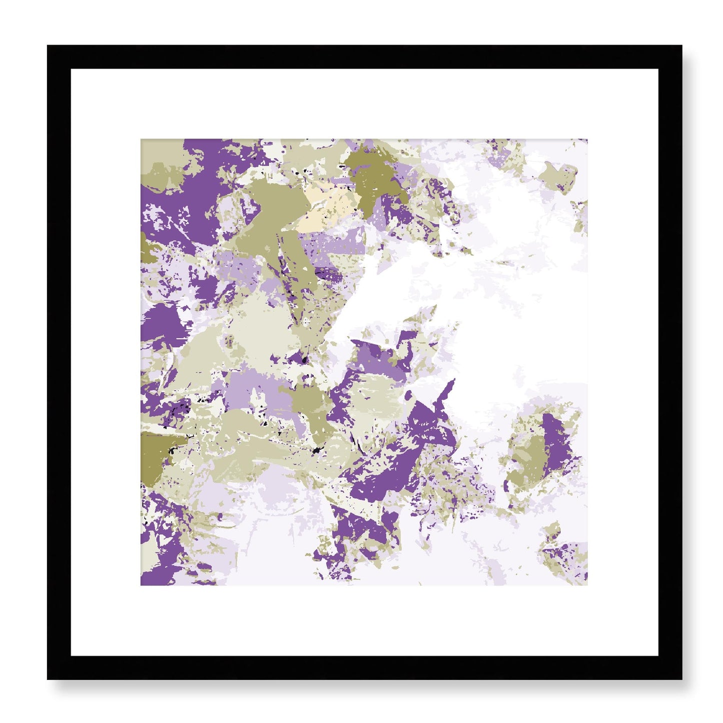 Framed Graphic Art Print, White Mat - 8x8 12x12 16x16 20x20 24x24 28x28 inches | FPS-1250-7695, Prints, Graphic art, Black Frame, 41 x 41 cm ,16 x 16 inches