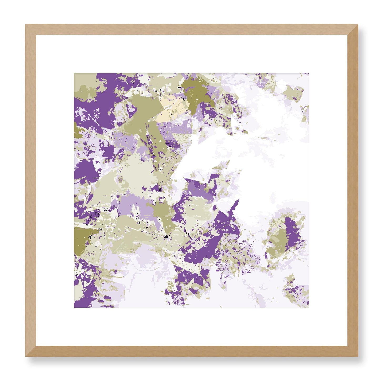 Framed Graphic Art Print, White Mat - 8x8 12x12 16x16 20x20 24x24 28x28 inches | FPS-1250-7695, Prints, Graphic art, Natural Frame, 41 x 41 cm ,16 x 16 inches